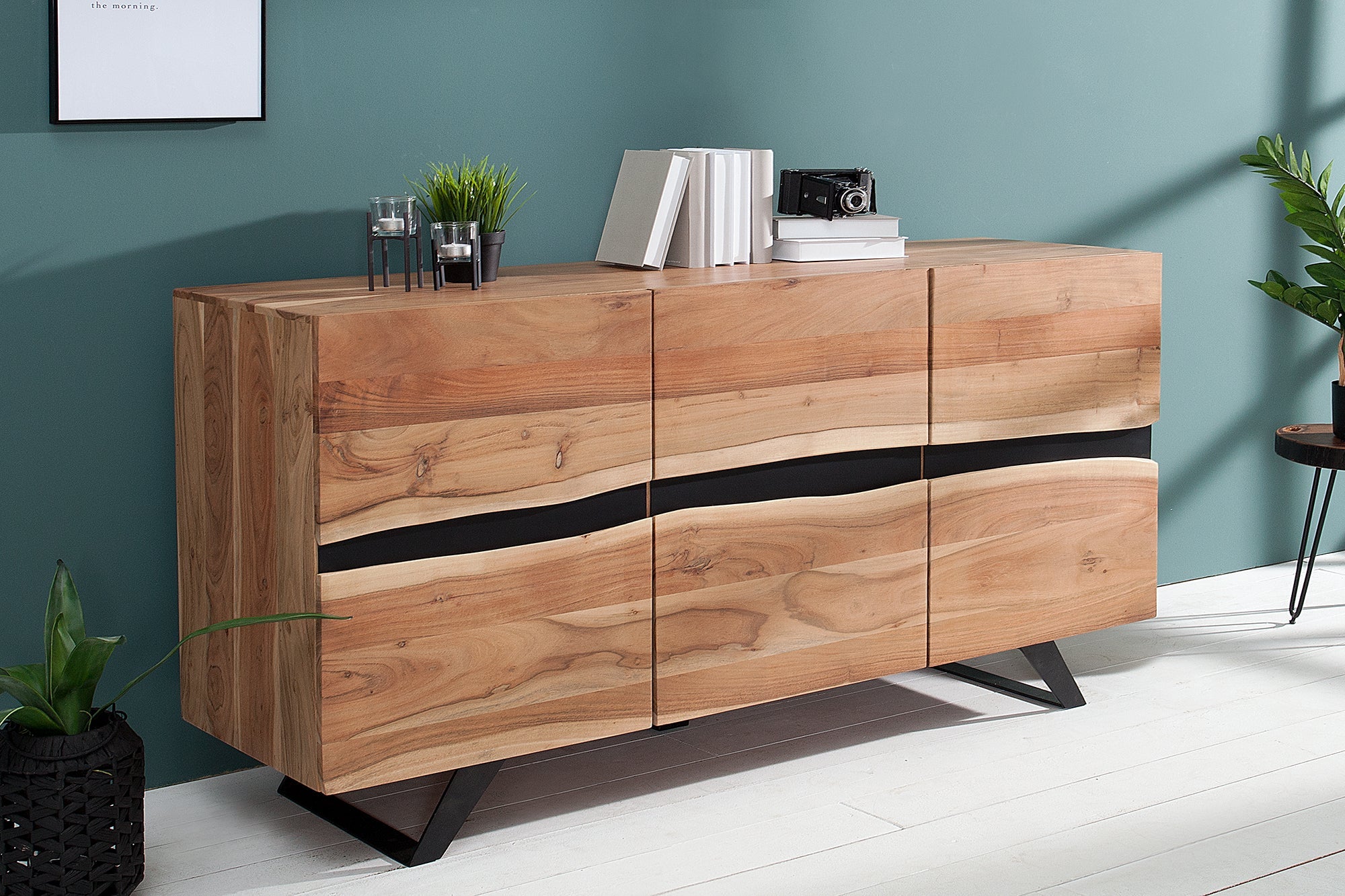 Invicta Comodă AMAZONAS - 150cm | Acacia | 150x85x43 cm