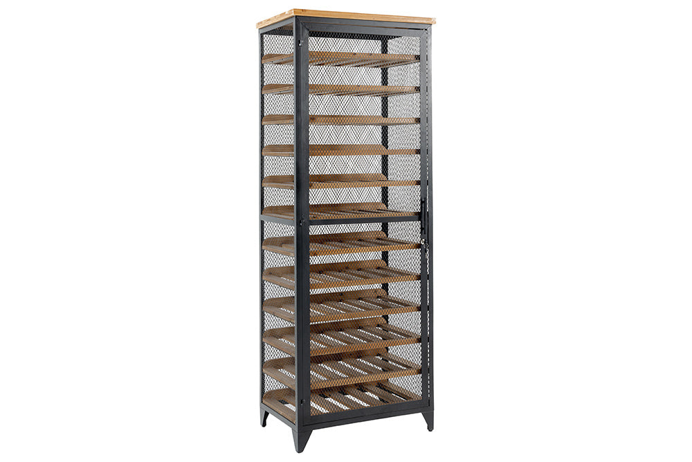 Invicta Dulap BODEGA - 185cm | Metal, Negru | 67x184x44 cm
