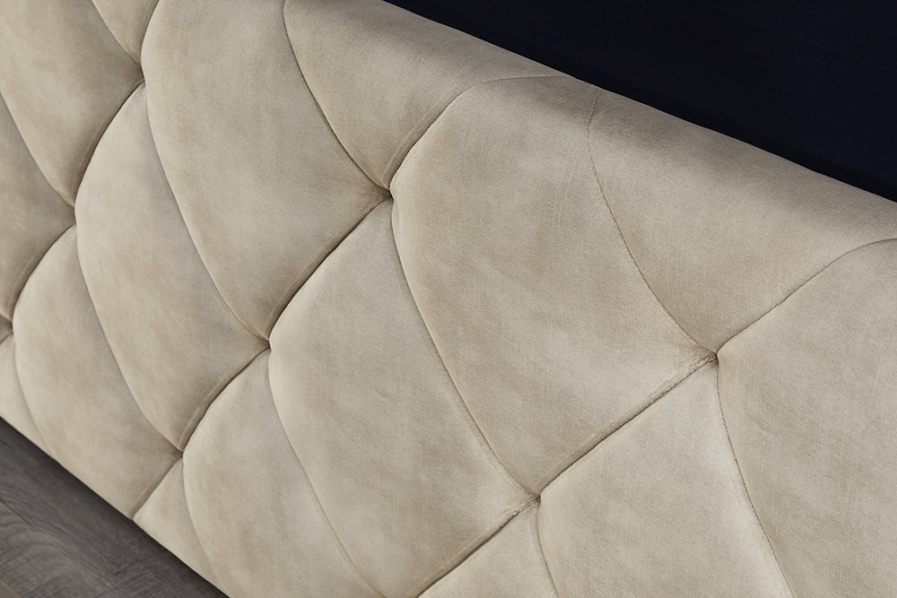 Invicta Pat ELYSIUM - 200cm | Catifea, Bej | 190x125x220 cm