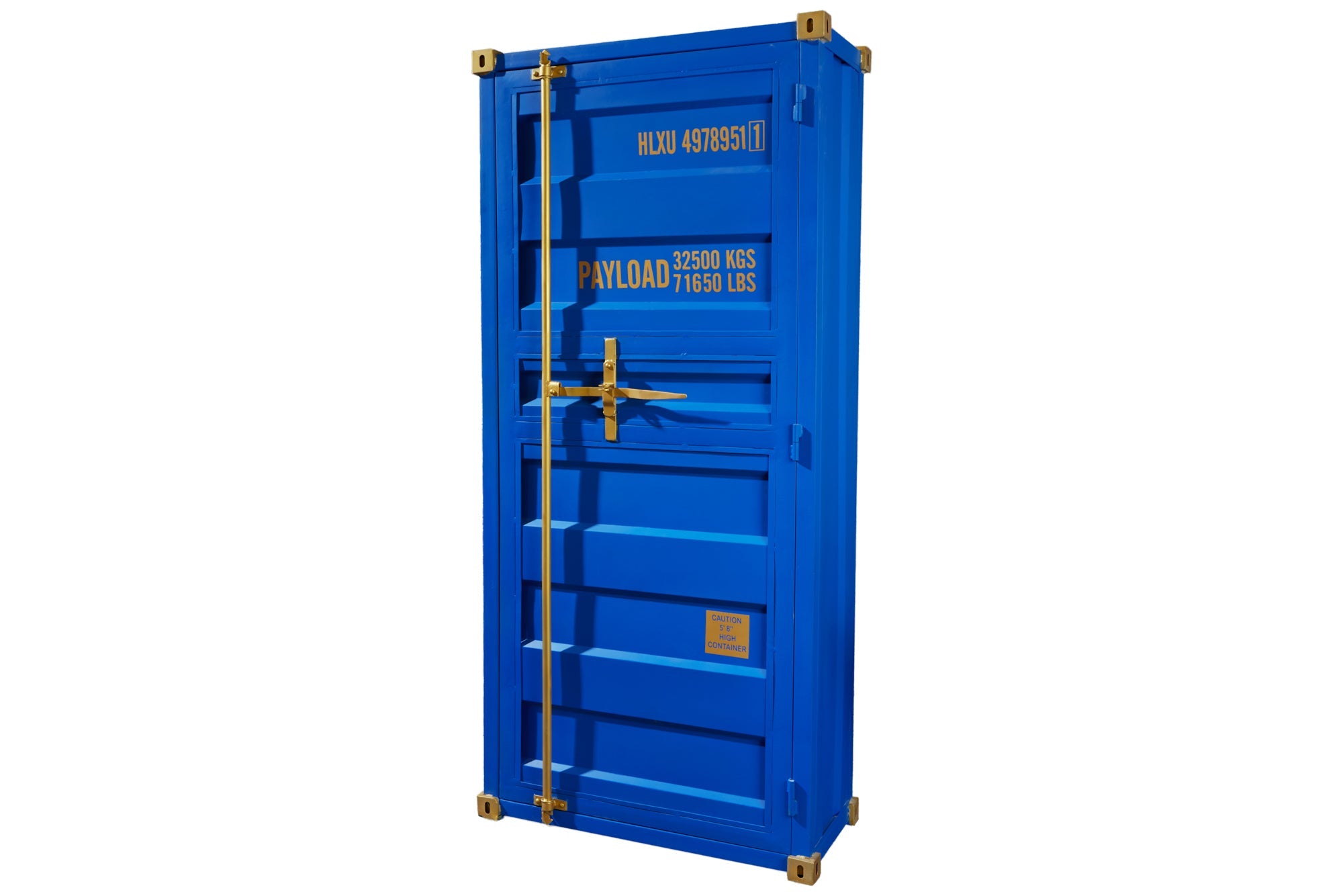 Invicta Dulap GLOBETROTTER - 180cm | Albastru | 76x180x40 cm