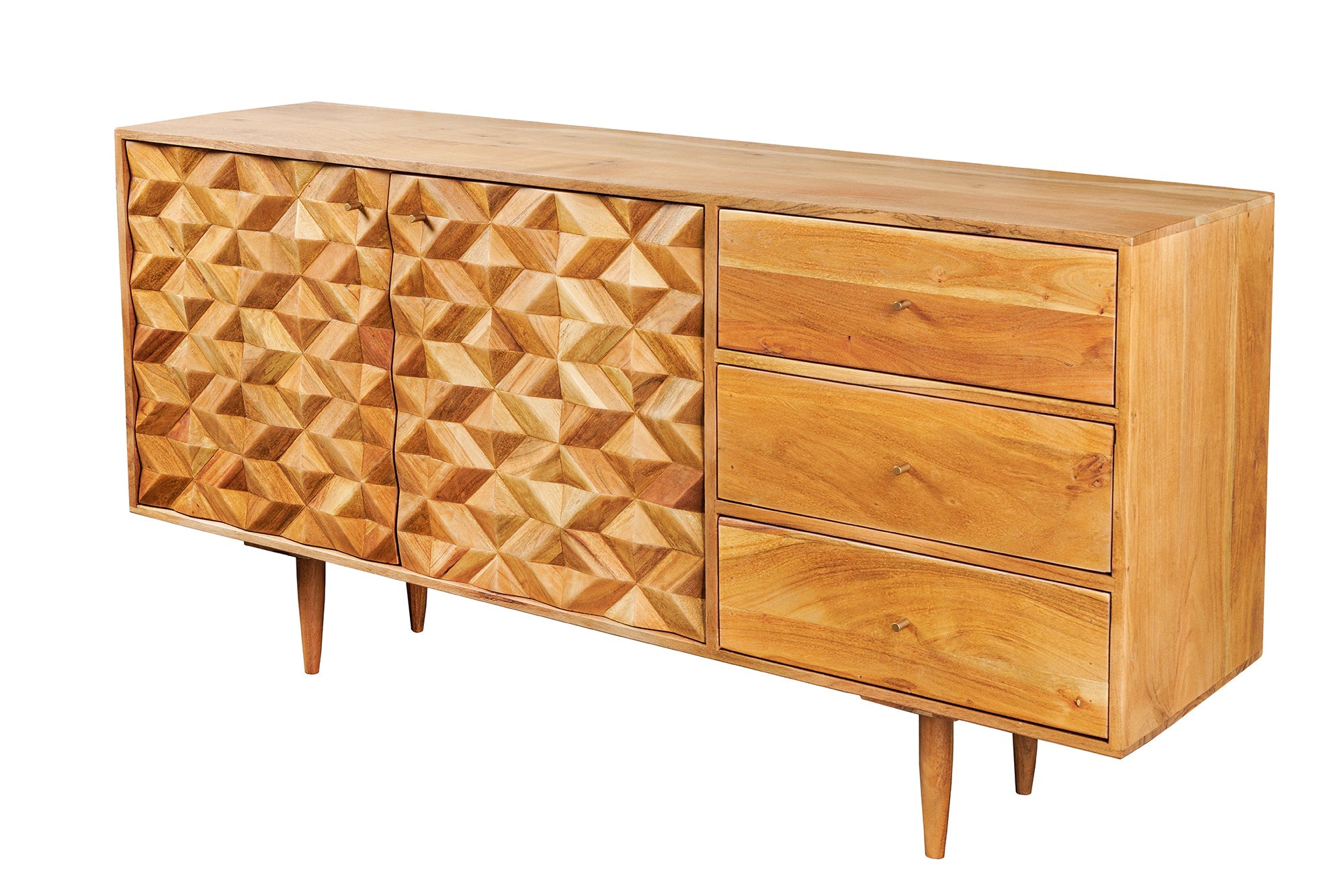Invicta Comodă ALPINE - 145cm | Acacia, Pin | 145x75x40 cm