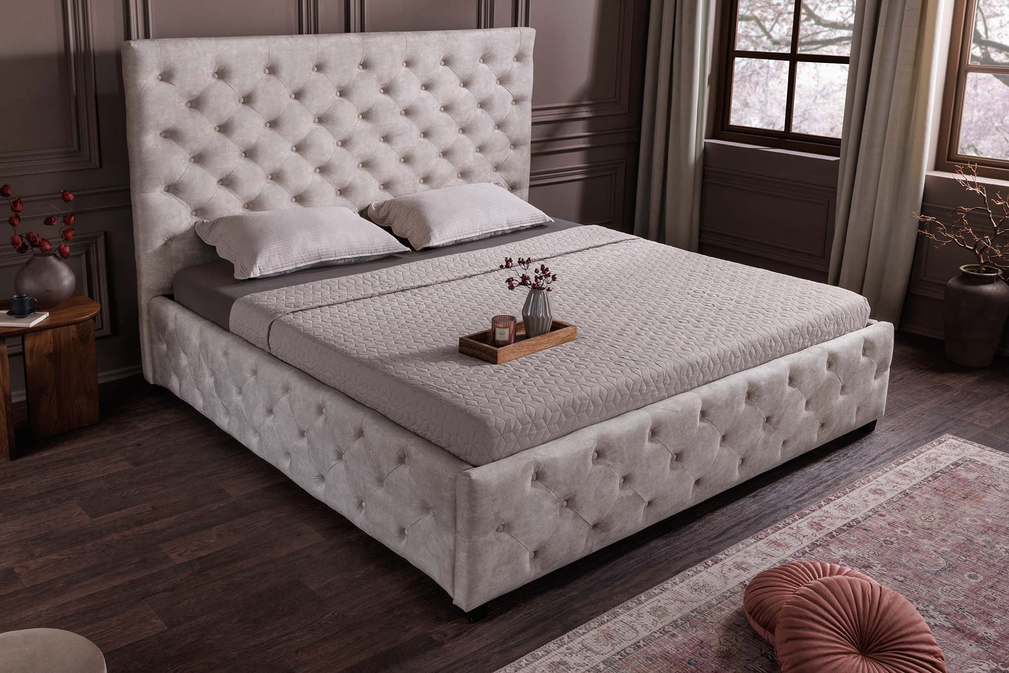 Invicta Pat PARIS - 200cm | Catifea, Bej | 200x145x220 cm