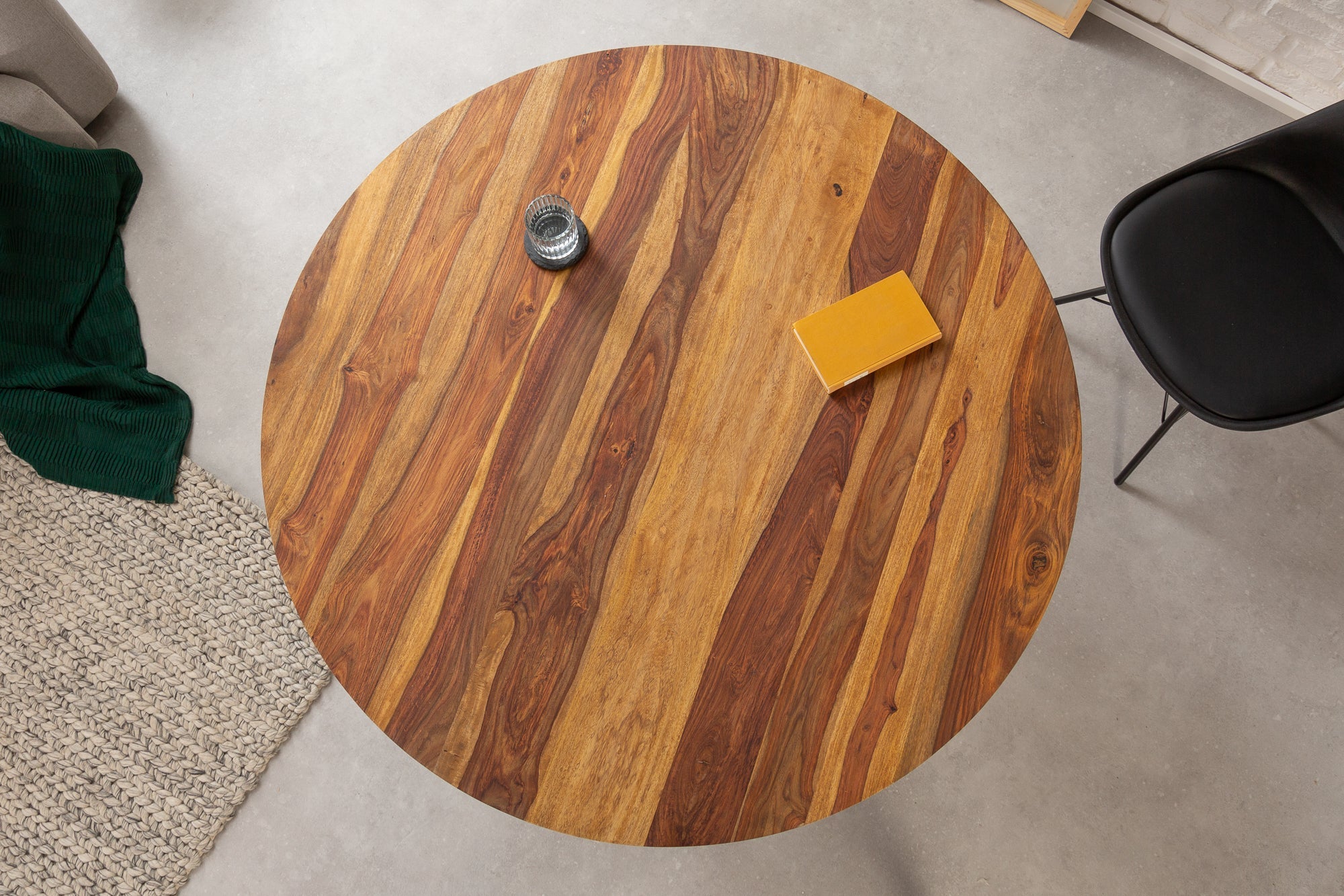 Invicta Masă dining MAKASSAR - 120cm | Sheesham, Natural | 120x76x120 cm