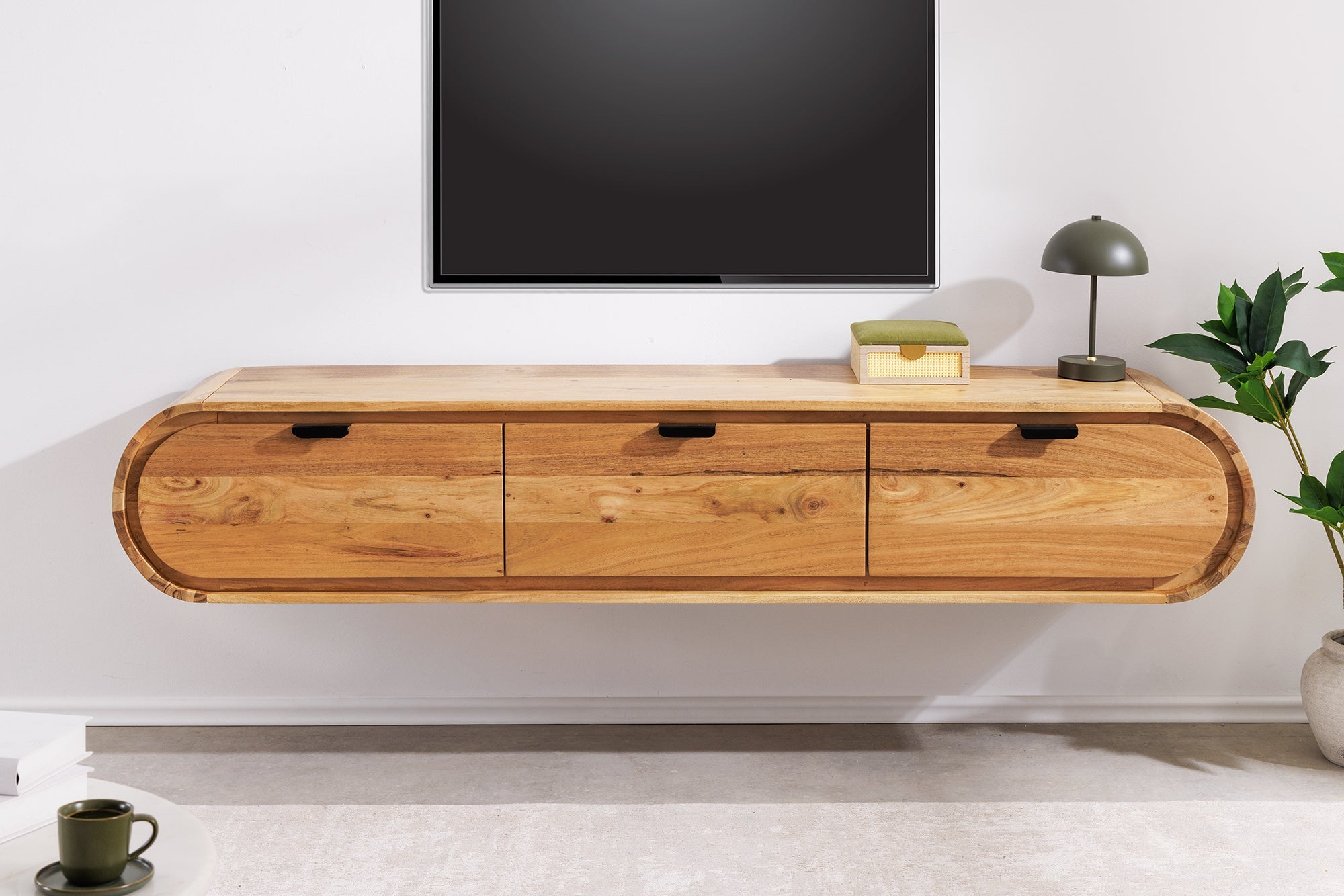 Invicta Comodă TV TV - 160cm | Acacia, Natural | 160x30x33 cm