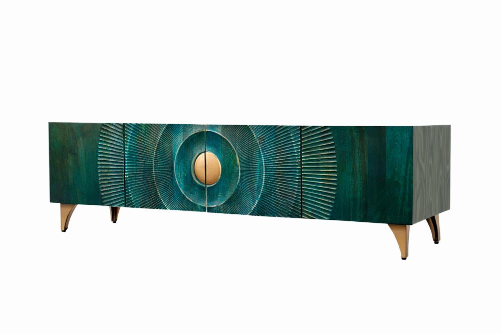 Invicta Comodă TV TV - 180cm | Mango, Auriu | 180x55x40 cm