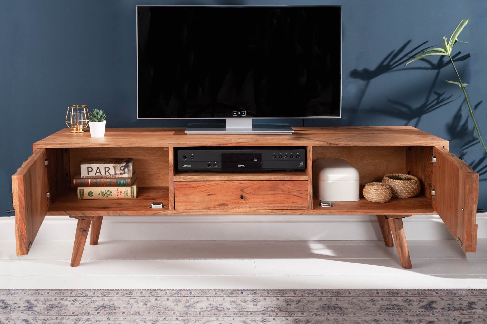 Invicta Comodă TV TV - 140cm | Acacia | 140x45x35 cm