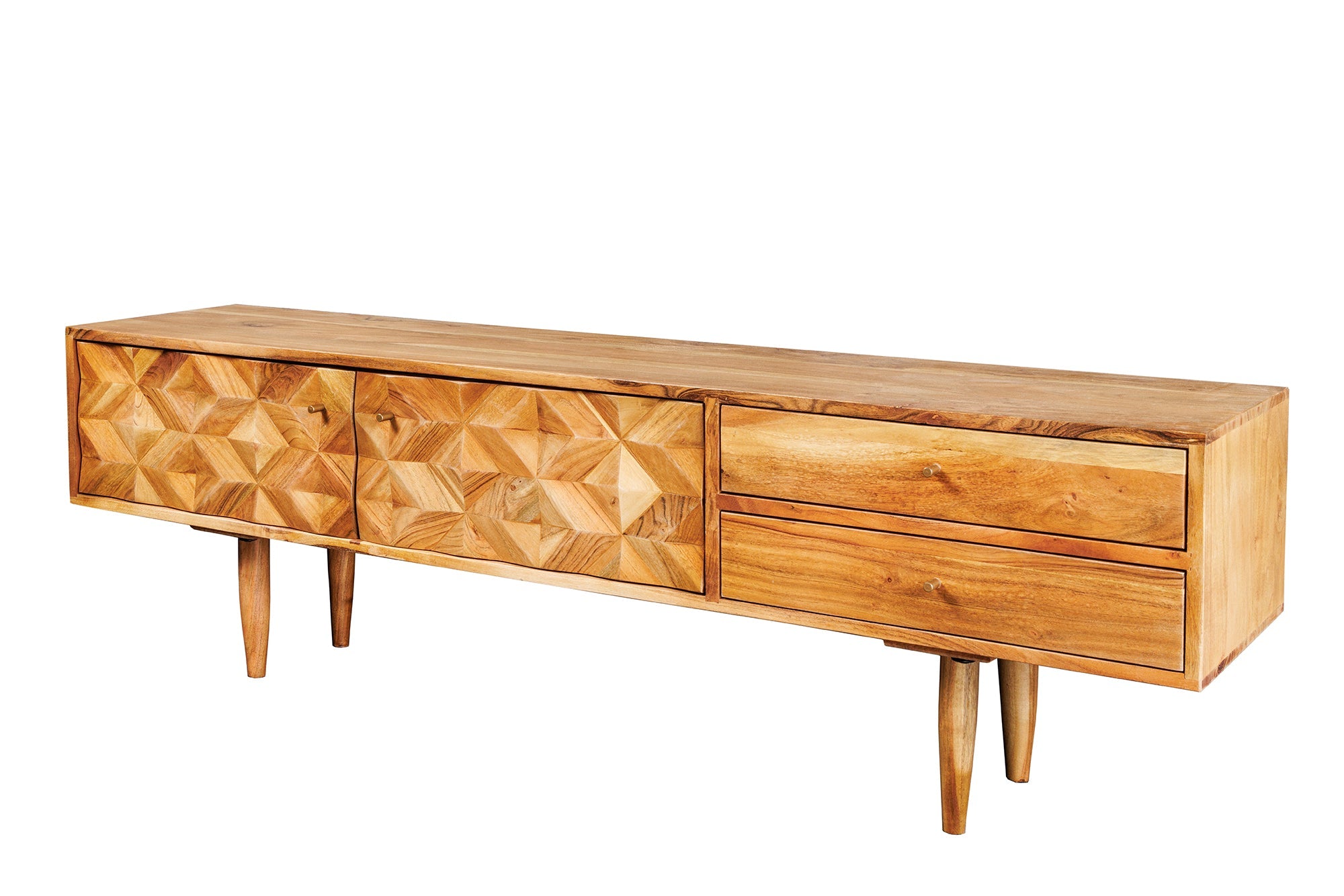 Invicta Comodă TV TV - 145cm | Acacia, Pin | 145x45x35 cm