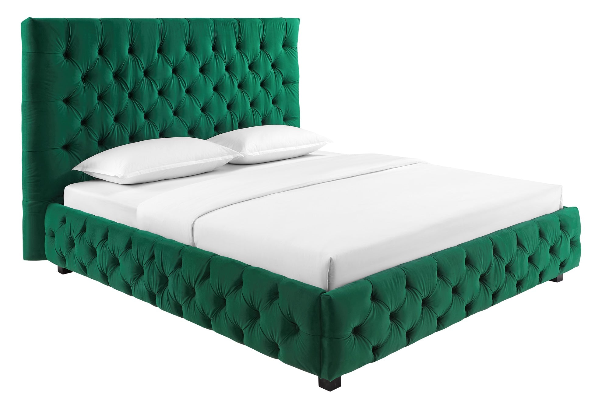 Invicta Pat PARIS CHESTERFIELD - 200cm | Catifea, Verde | 210x140x220 cm