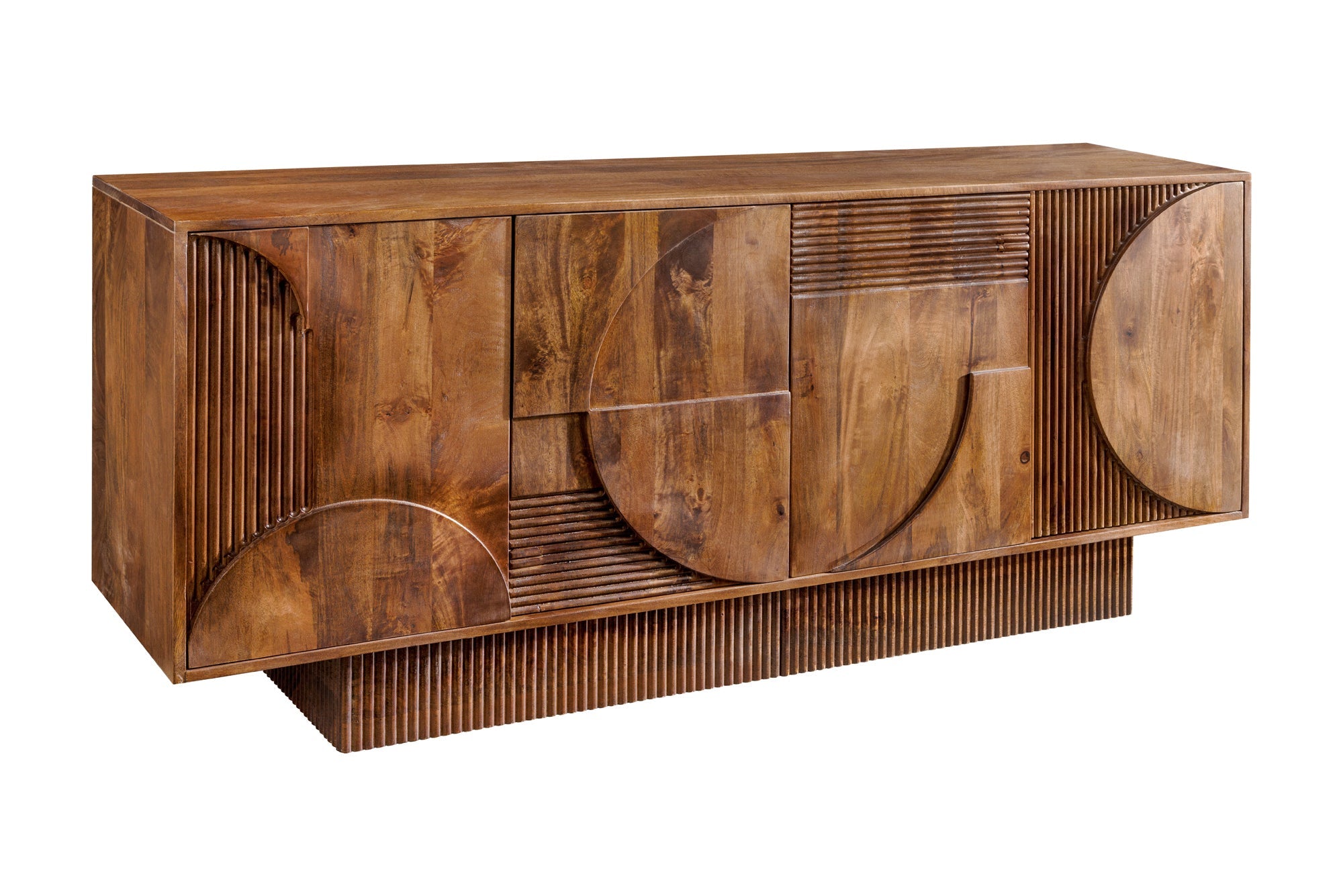 Invicta Comodă ART DECO - 170cm | Mango, Maro | 170x80x38 cm