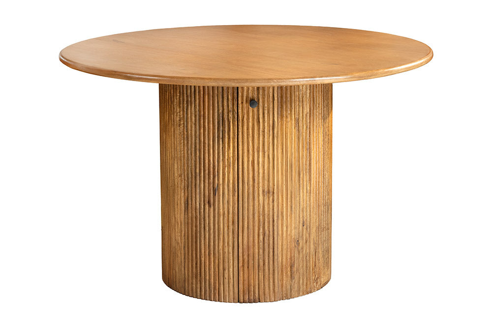 Invicta Masă dining TRES CHIC - 120cm | Mango, Maro | 120x76x120 cm