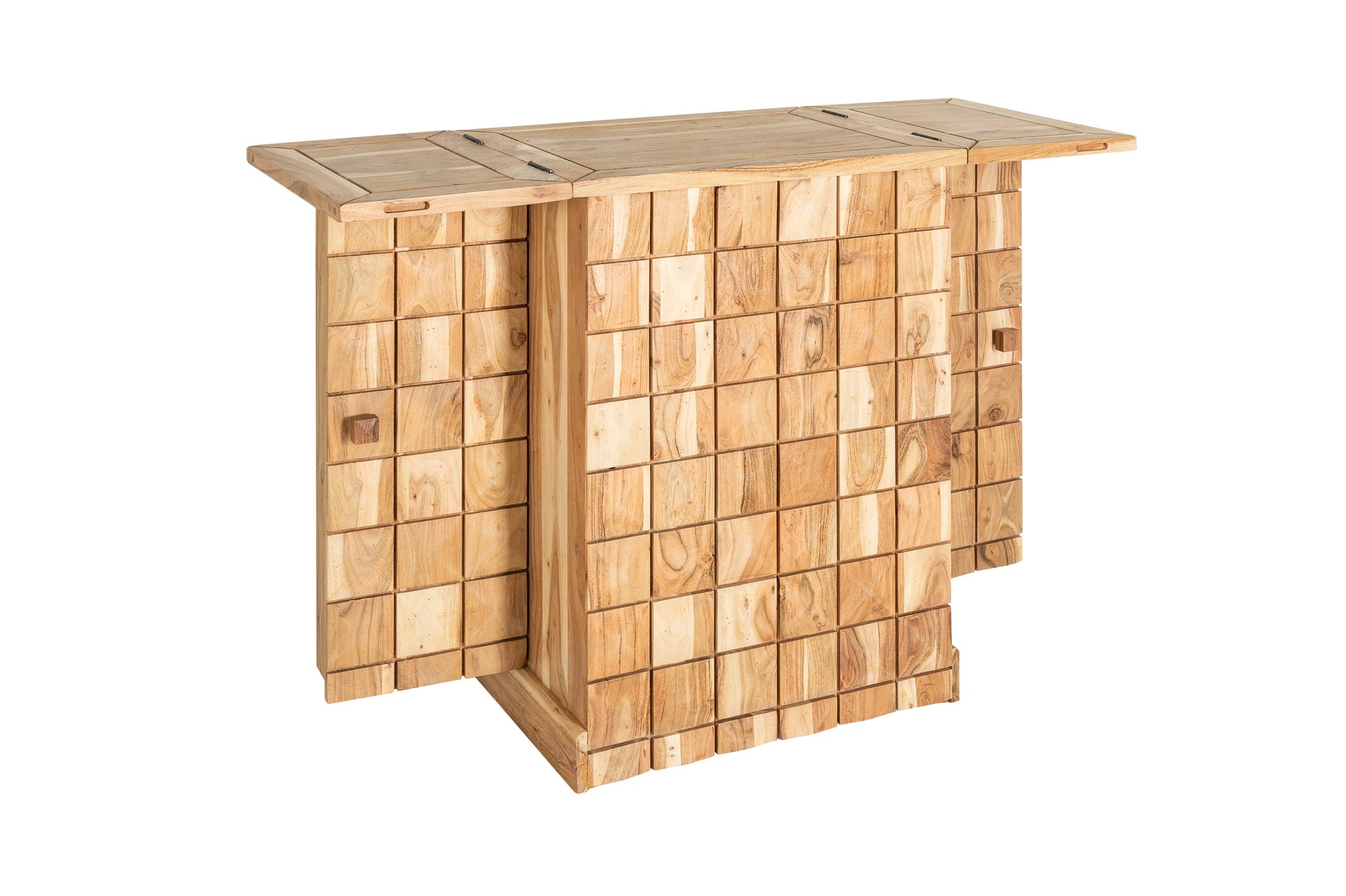 Invicta Dulap MOSAICO - 130cm | Acacia, Natural | 65x90x50 cm