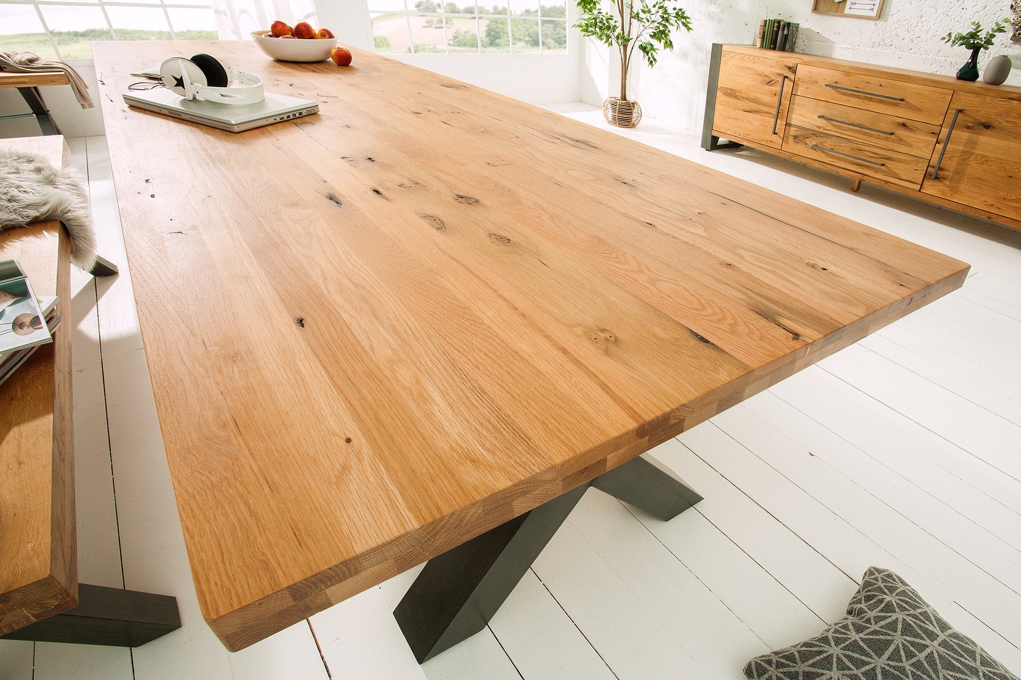 Invicta Masă dining THOR - 240cm | Stejar | 240x76x100 cm