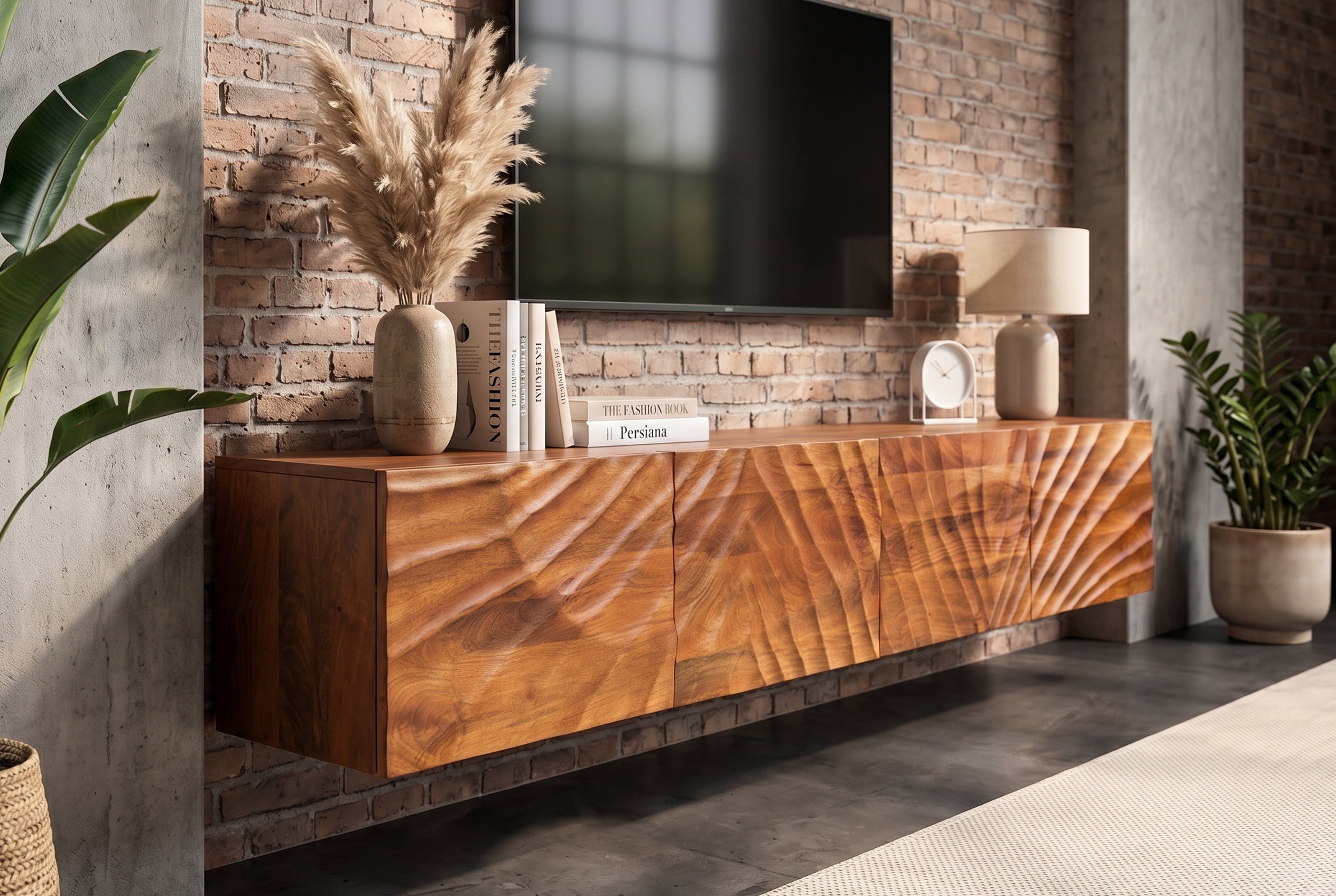 Invicta Comodă TV TV - 200cm | Mango, Maro | 200x35x33 cm