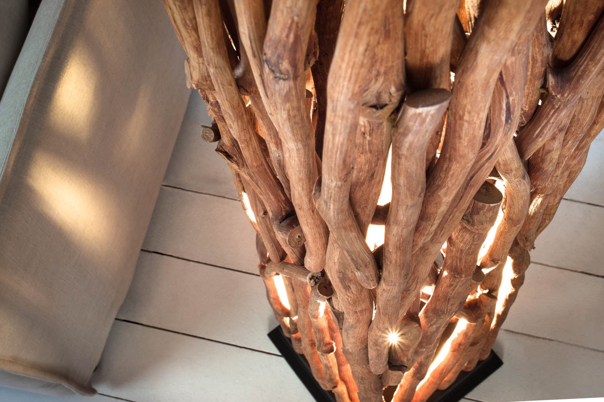 Invicta Lampadar NATURE ART - 175cm | Longan, Natural | 31x173x31 cm