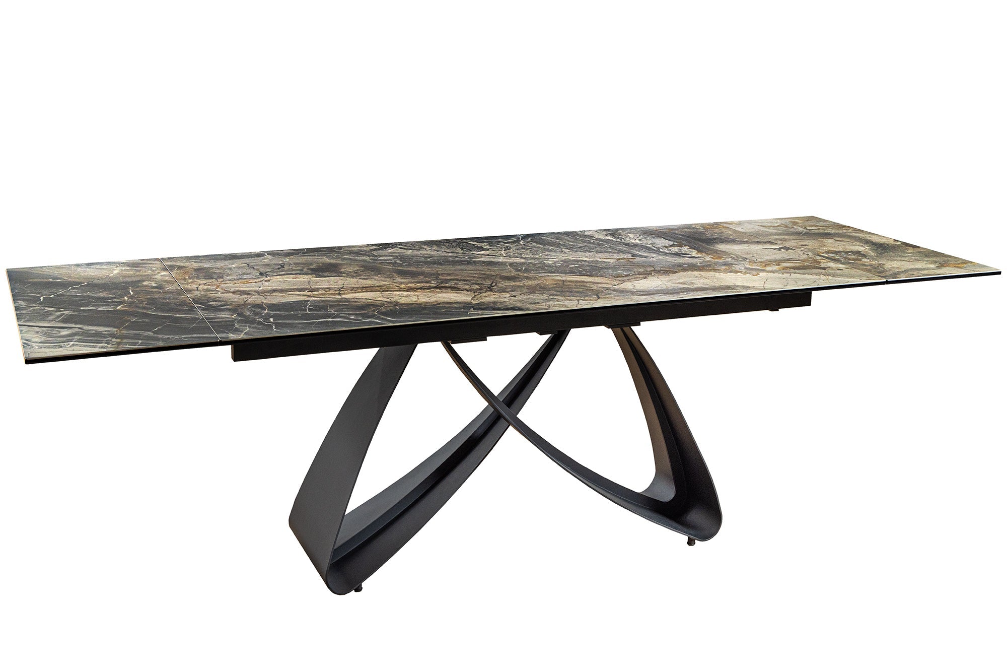 Invicta Masă dining INFINITY - 260cm | Marmură, Sticlă, Roșu | 260x76x90 cm