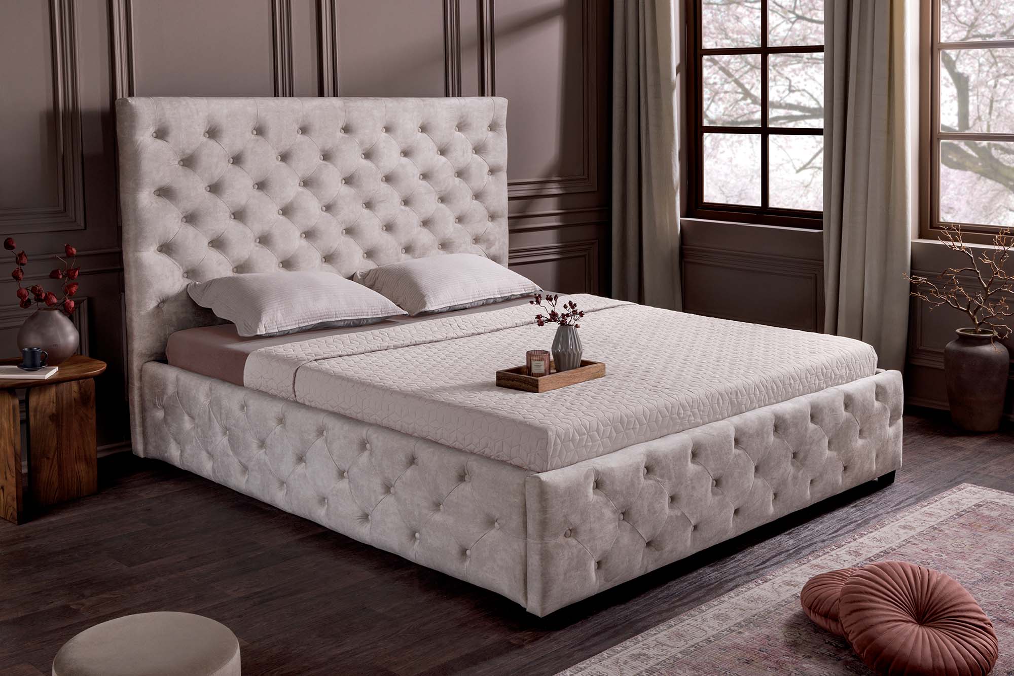 Invicta Pat PARIS - 200cm | Catifea, Bej | 180x145x220 cm