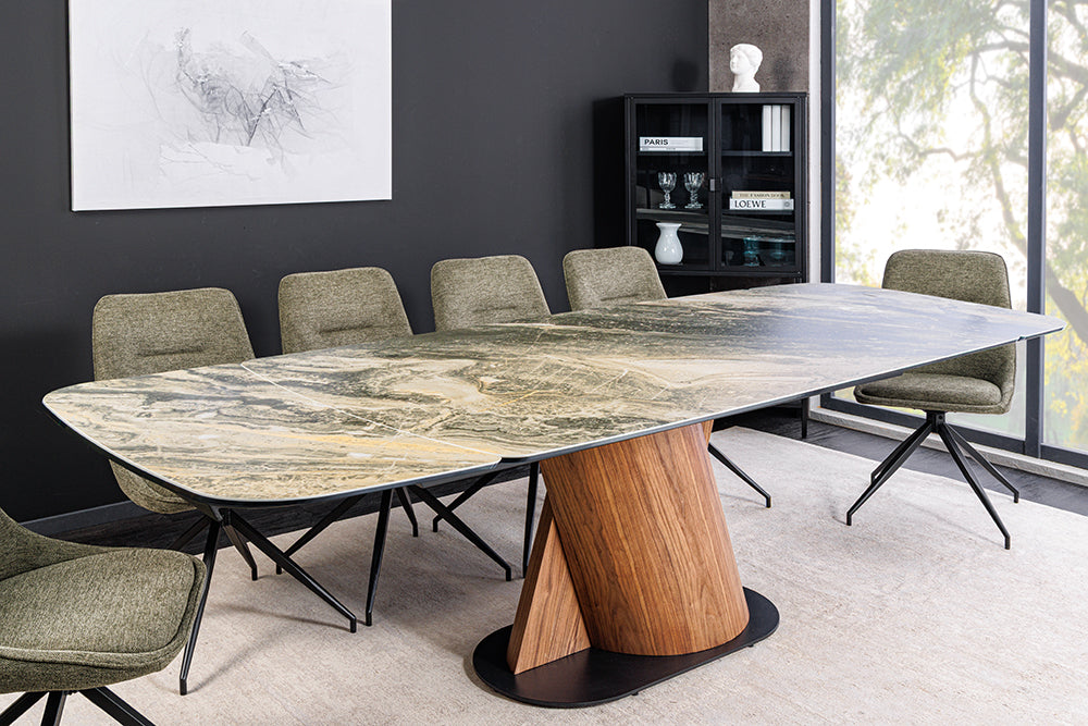 Invicta Masă dining ELEMENTS - 260cm | Marmură, Gri