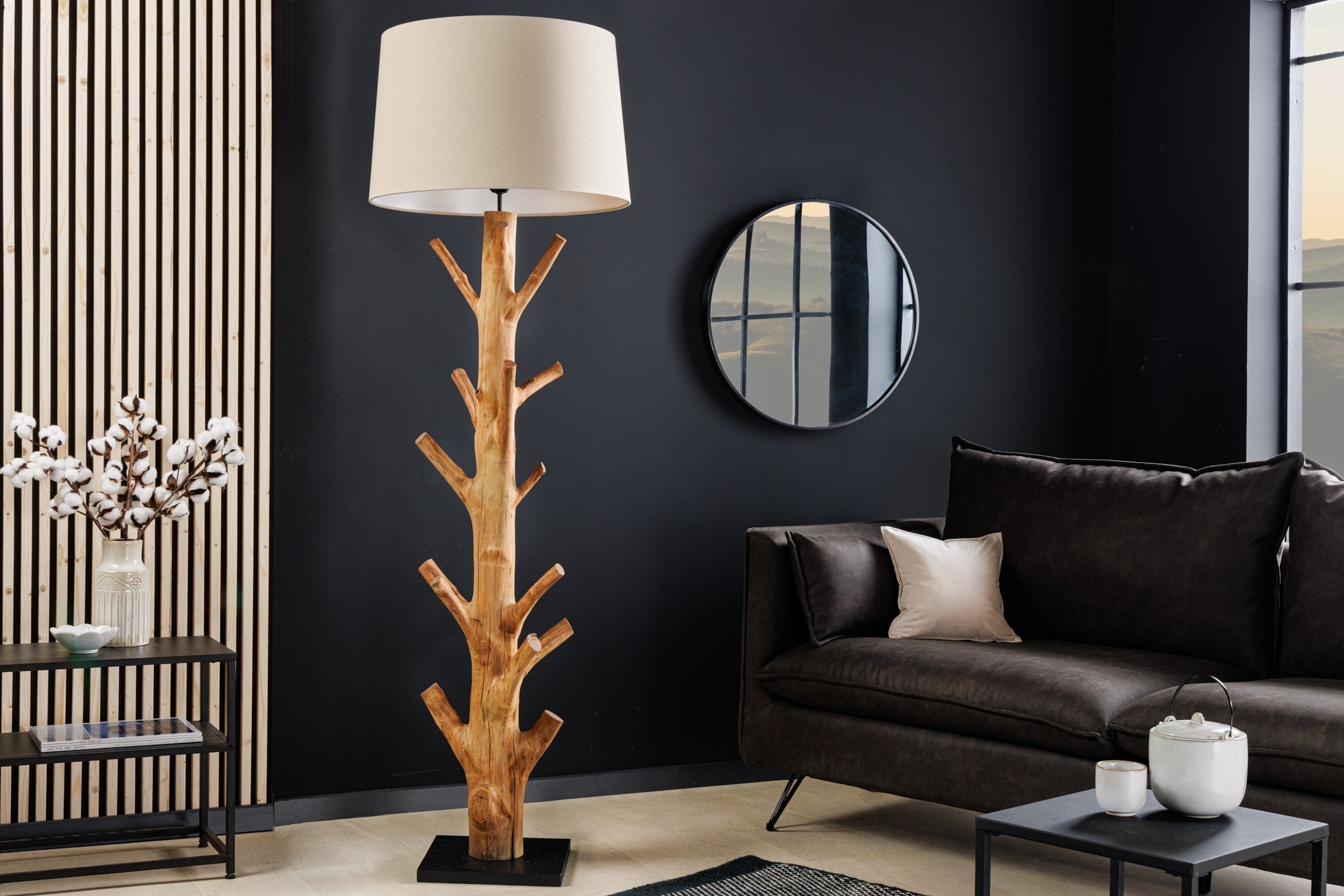 Invicta Lampadar TREE NATURE - 175cm | Mango, In | 55x175x55 cm