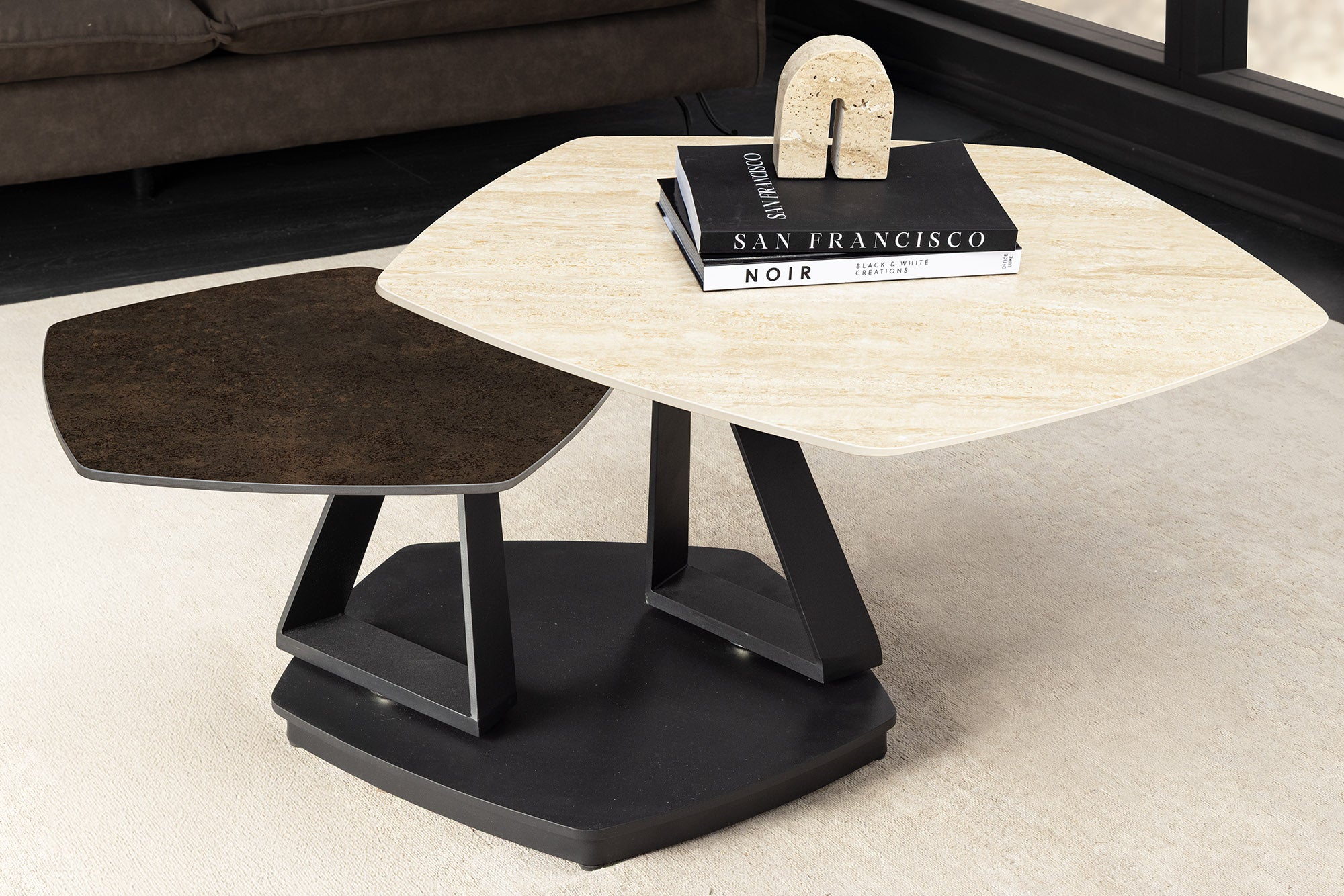 Invicta Masă cafea MOVEMENT - 130cm | Natural | 130x44x95 cm