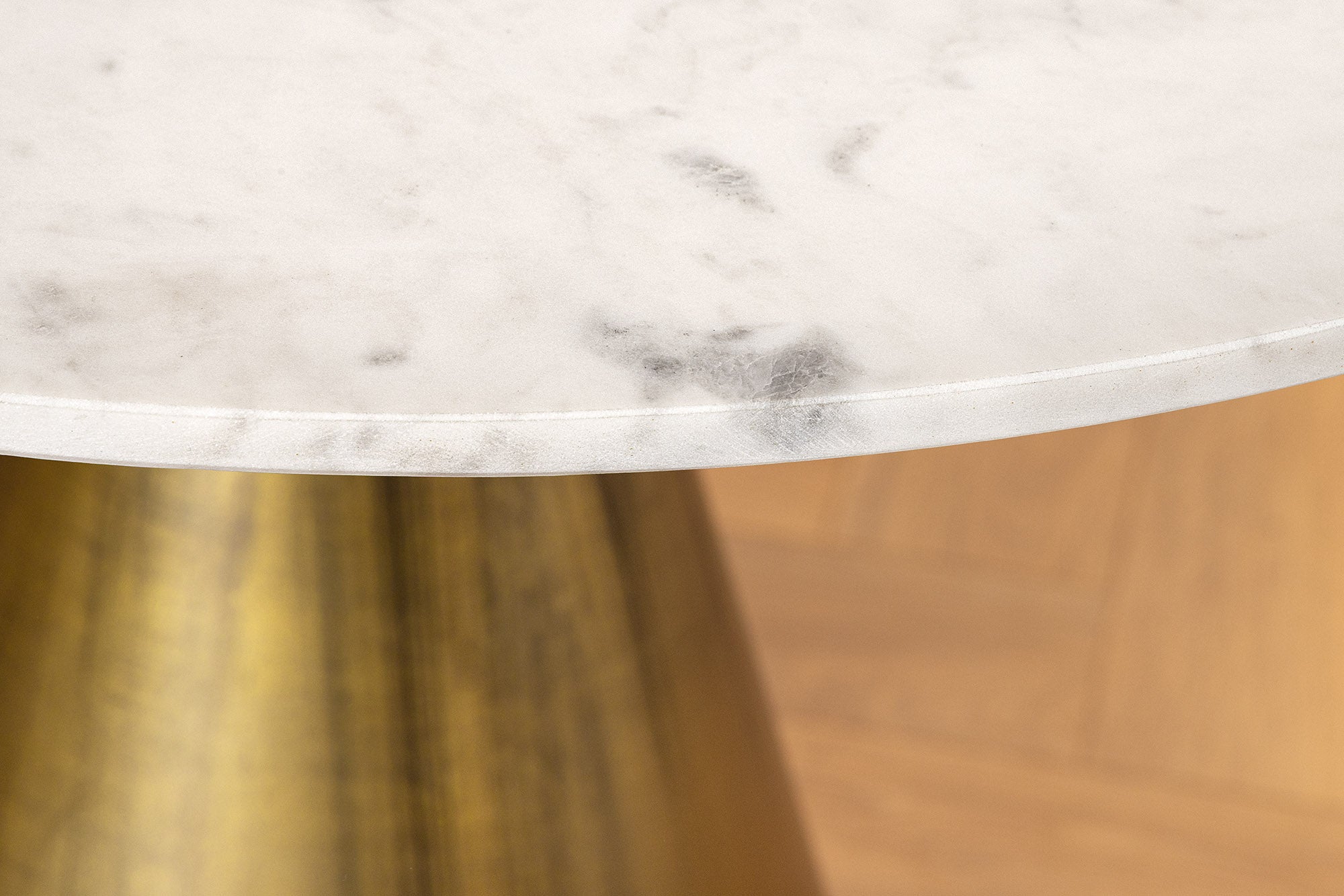 Invicta Masă dining ELEGANCIA - 100cm | Marmură, Alb | 100x77x100 cm