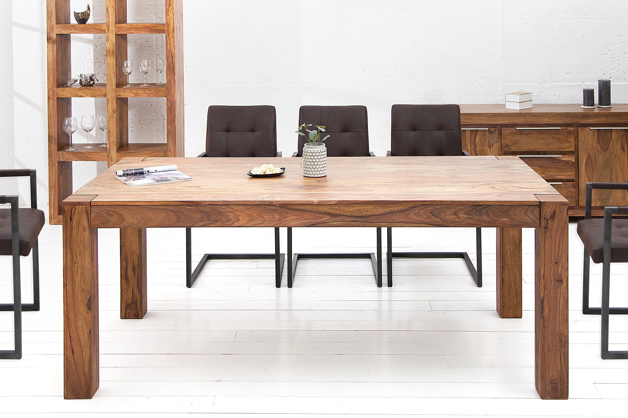 Invicta Masă dining MAKASSAR - 200cm | Sheesham | 200x76x100 cm