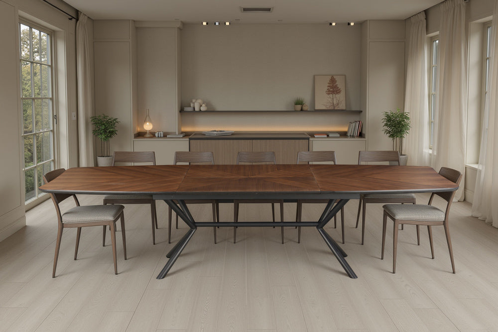 Invicta Masă dining GRANDEZZA - 270cm | Metal, Negru