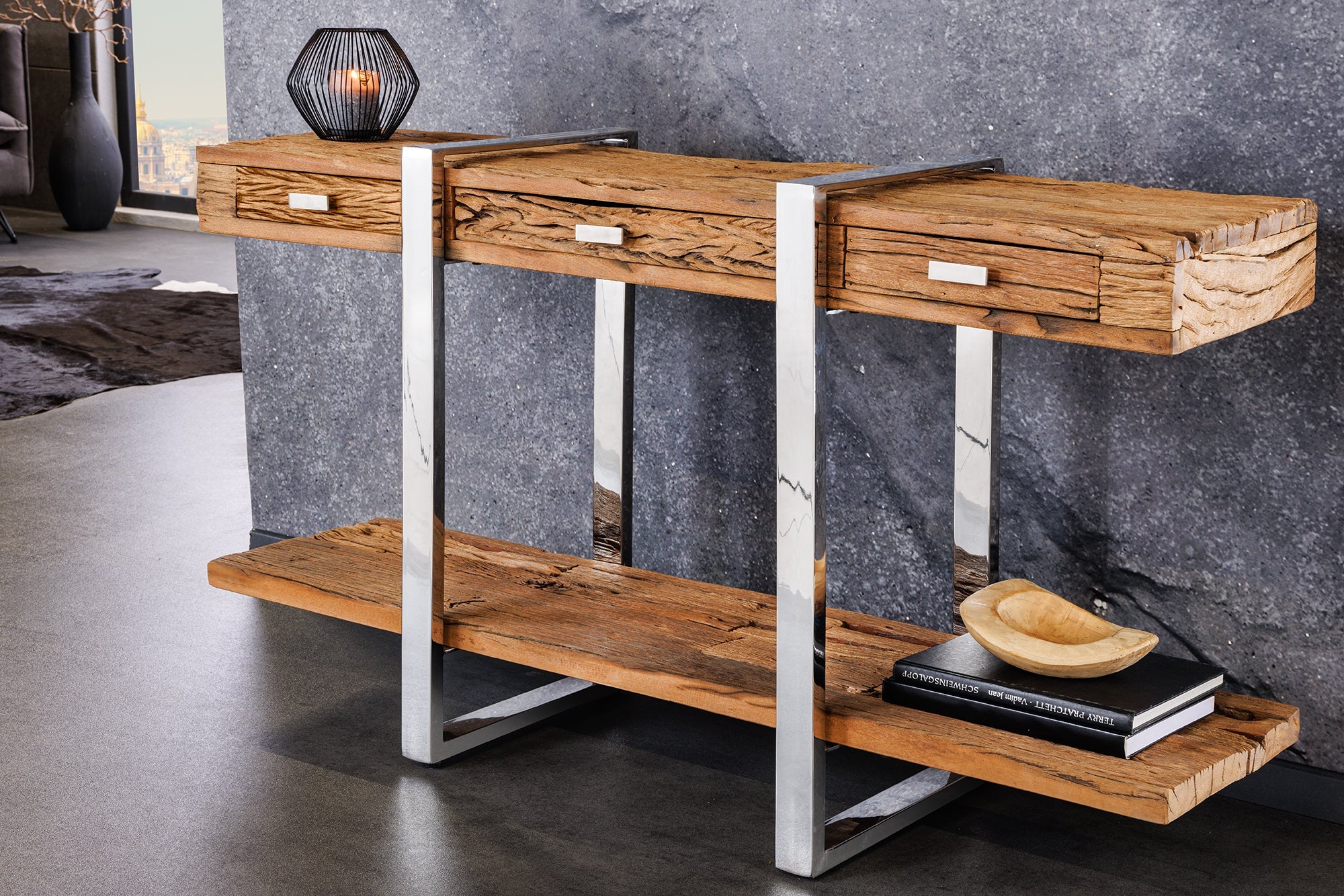 Invicta Consolă BARRACUDA - 140cm | 140x81x41 cm