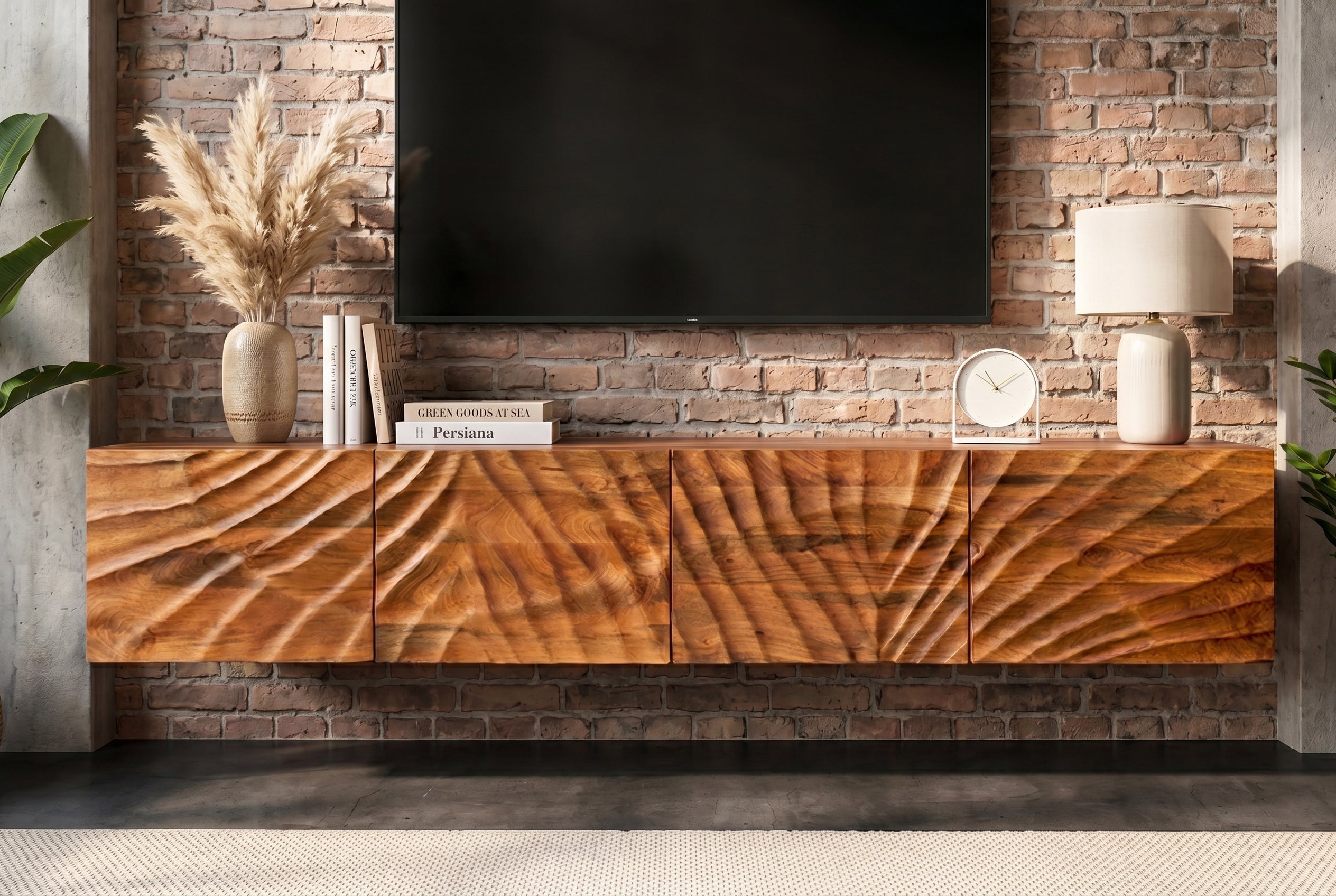 Invicta Comodă TV TV - 200cm | Mango, Maro | 200x35x33 cm