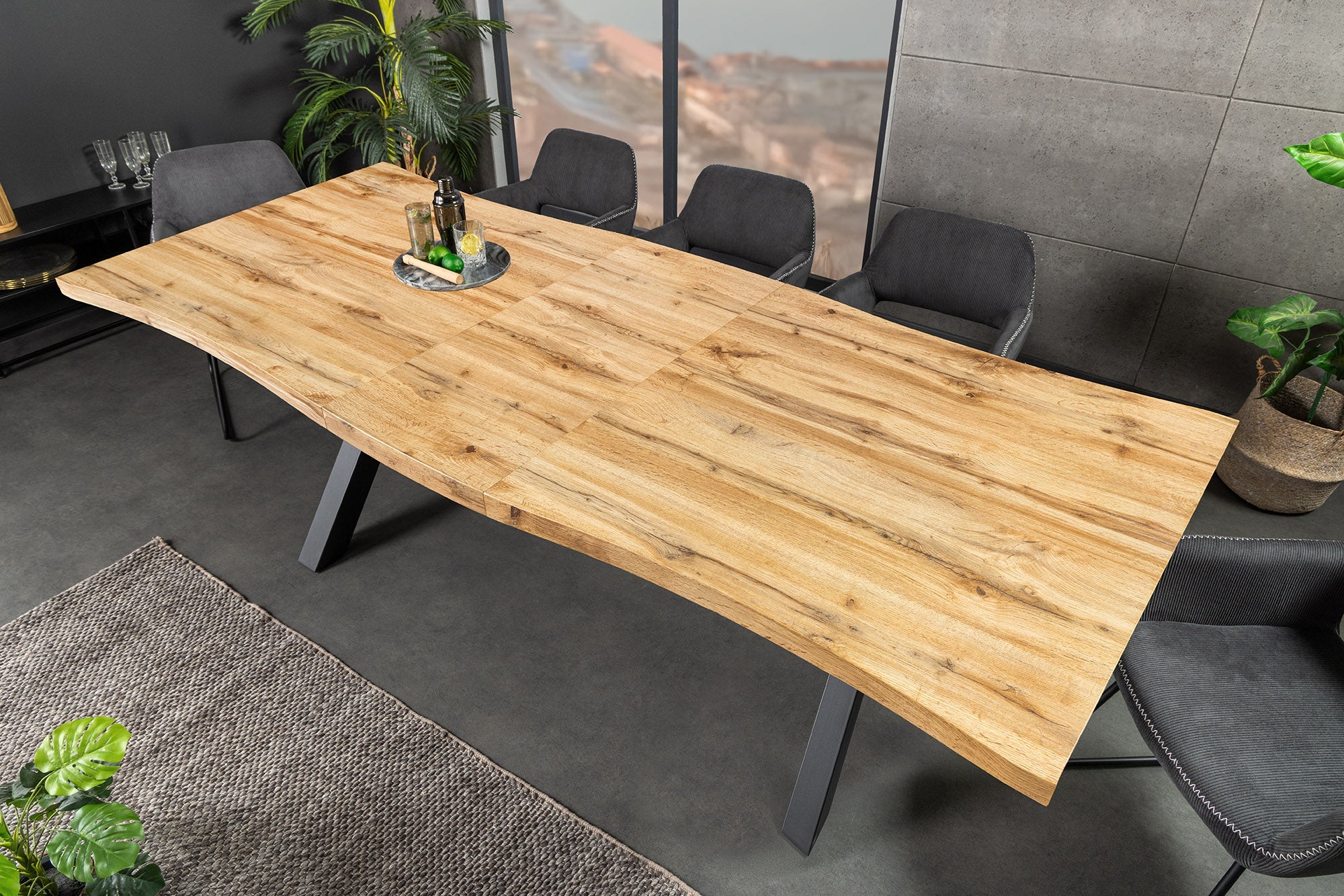 Invicta Masă dining WILD - 200cm | Stejar, Natural