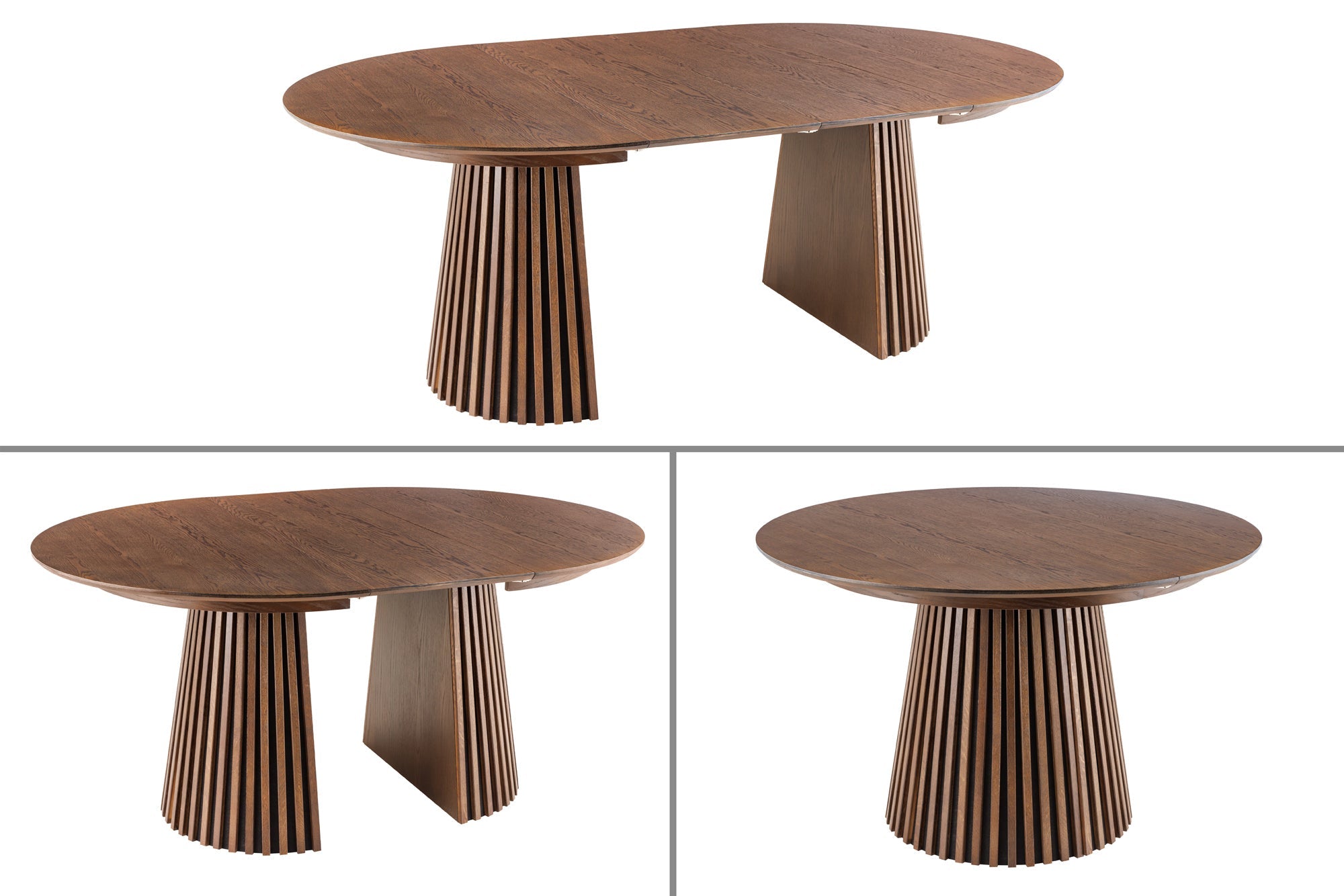 Invicta Masă dining VALHALLA WOOD - 200cm | Stejar | 120x75x120 cm
