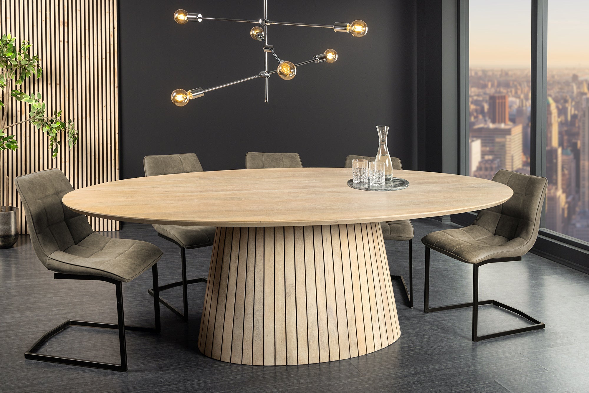 Invicta Masă dining ART DECO - 220cm | Mango | 220x77x110 cm