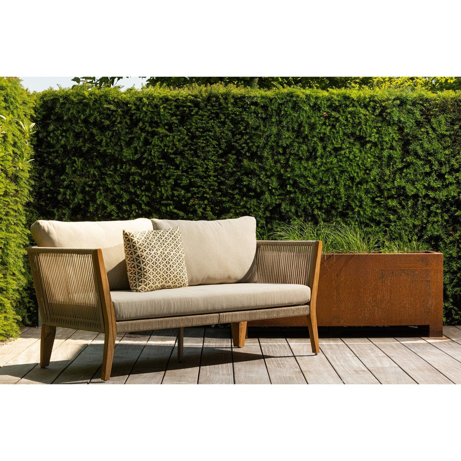 SAN REMO 3-SEATER GARDEN BENCH TEAK SAND