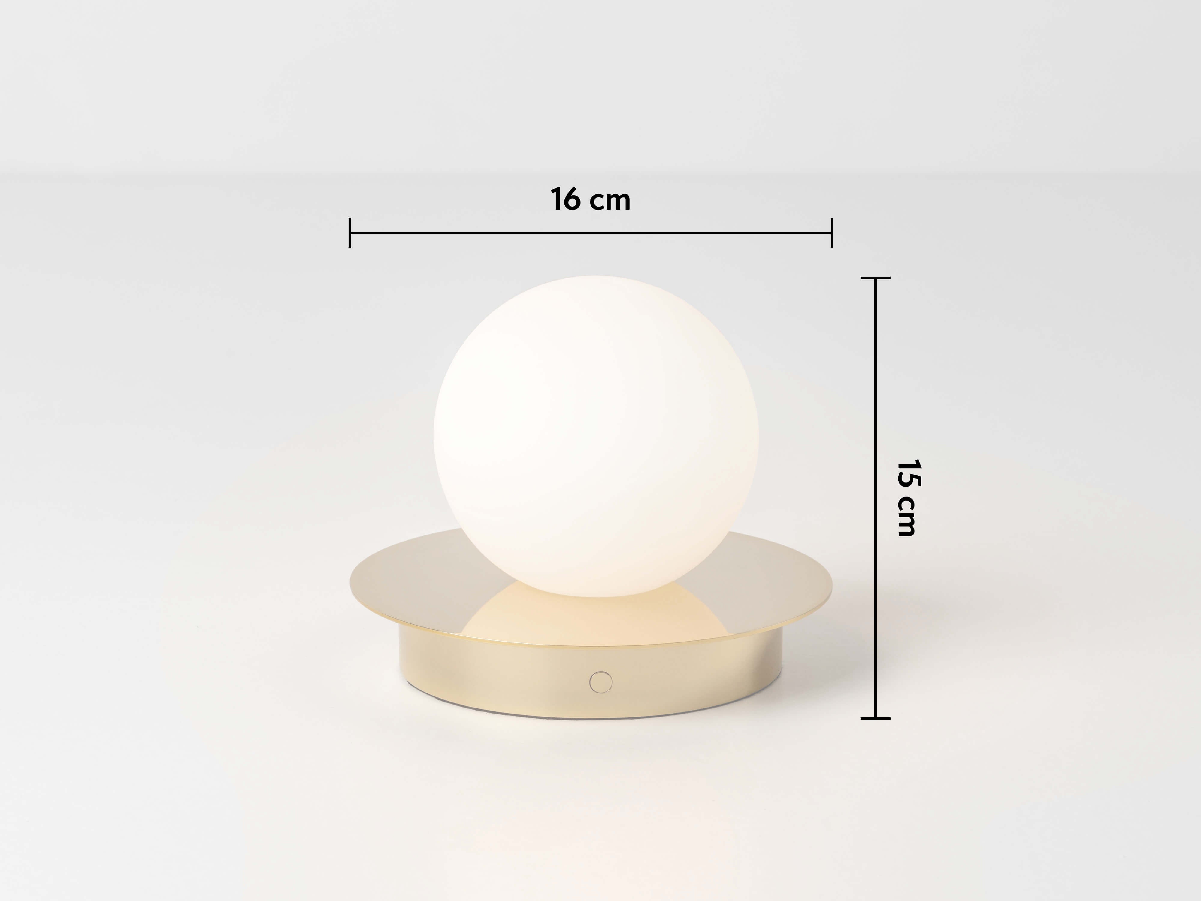 Lampa de masa fara fir din alama opal disc