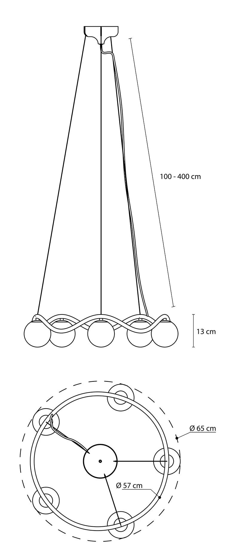 Candelabru Circle of life ø650 mm - Rebello Decor - PARIS14A.RO