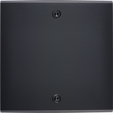 Modelec Confidence Placa simpla B2 pentru 2 intrerupatoare basculante | Negru Mat