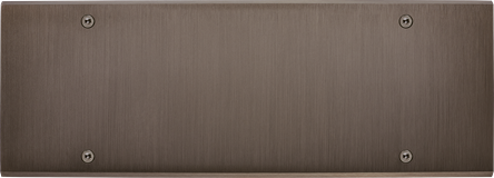 Modelec Confidence Placa tripla orizontala pentru 3 prize 2P+T | Gun Metal