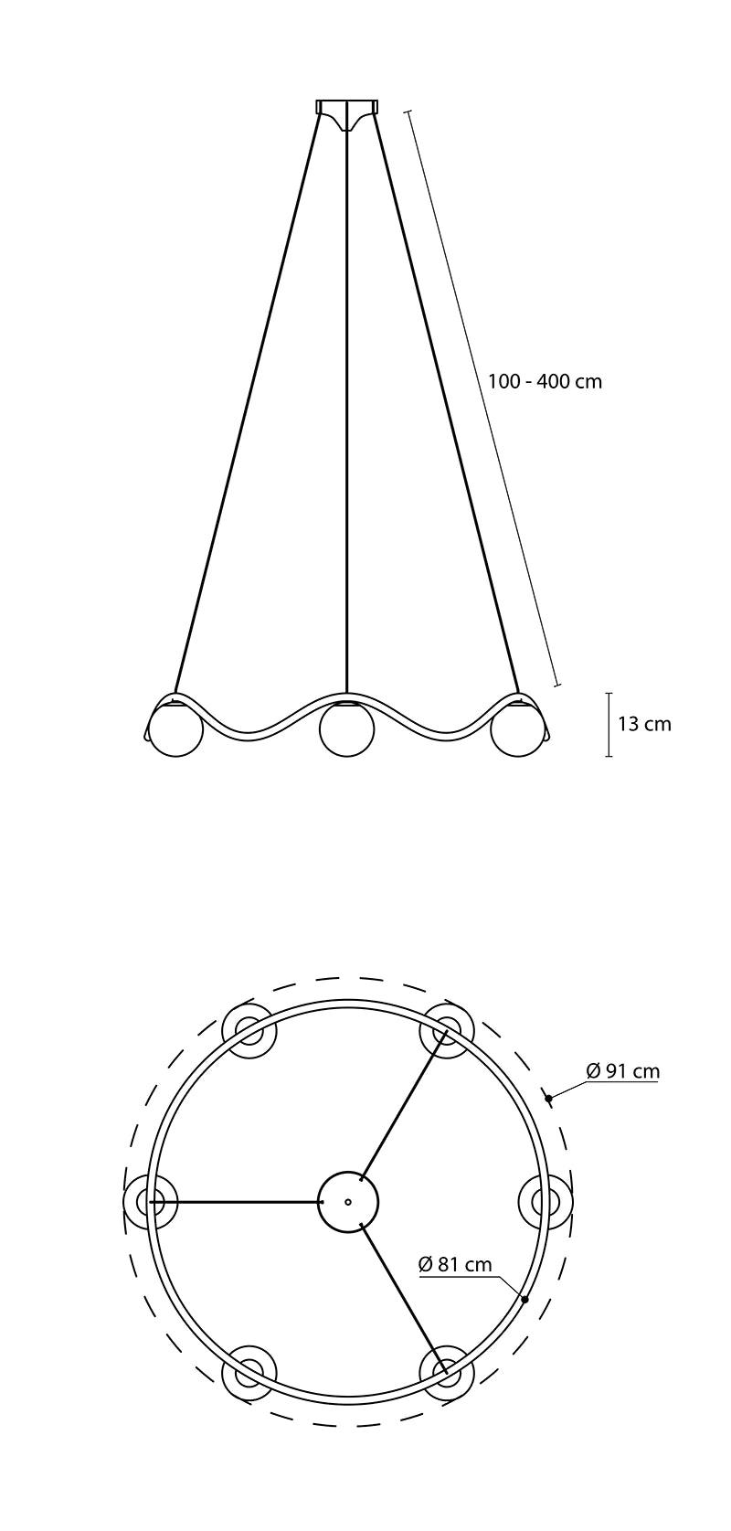 Candelabru Circle of life ø910 mm - Rebello Decor - PARIS14A.RO