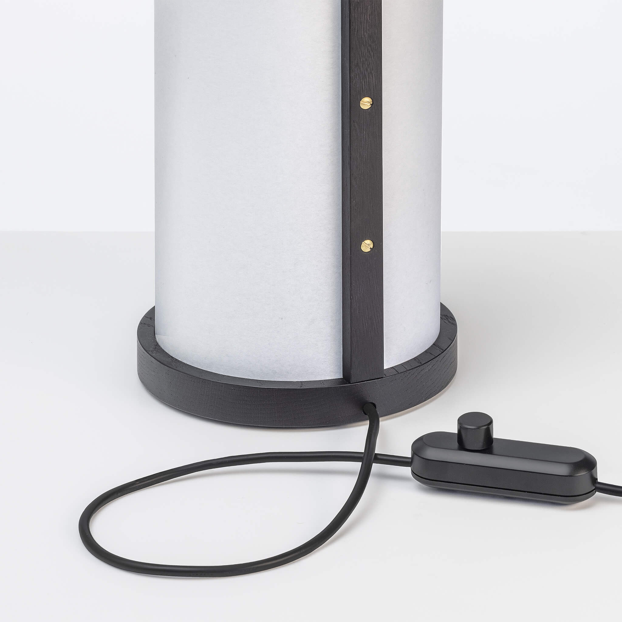 Motarasu lampă masă ENSO hârtie washi japoneză, stejar uleit Stejar natural l18, A18, H29, Ø18 cm 5