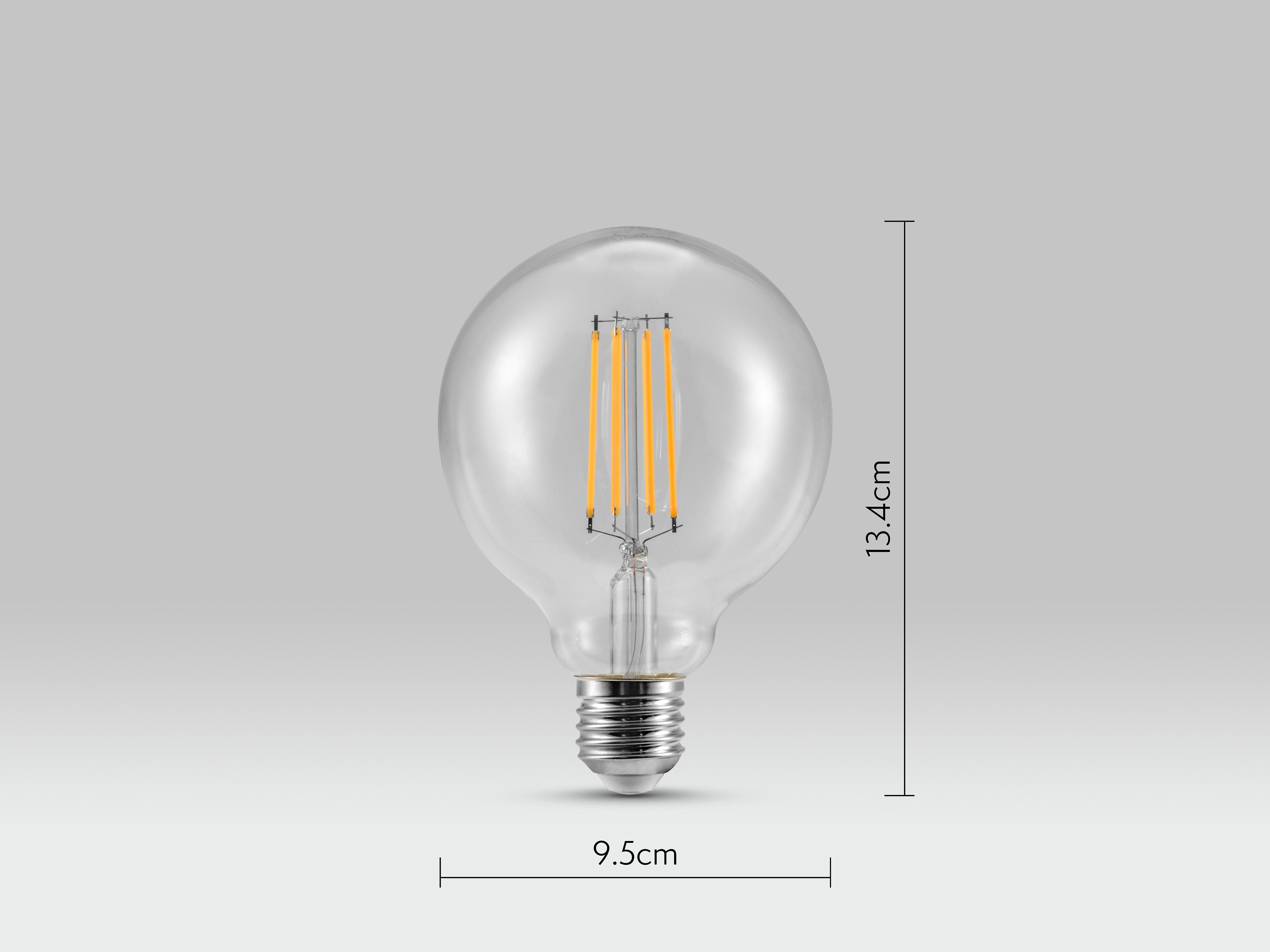 10 x e27 (es) pachet de becuri LED glob