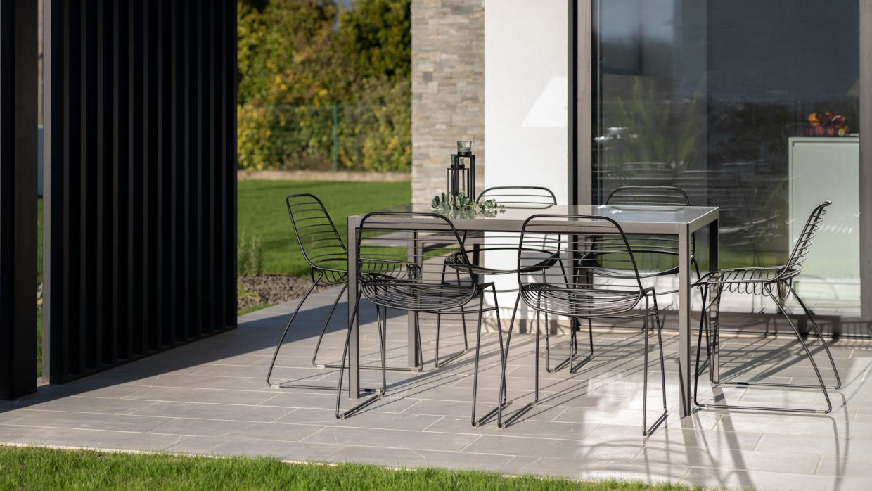 [URBANTIME] Scaun Eclipse Wire | Oțel tratat prin cataforeză | Finisaje multiple | Design Vintage Rezistent la Intemperii 54x55x82 cm