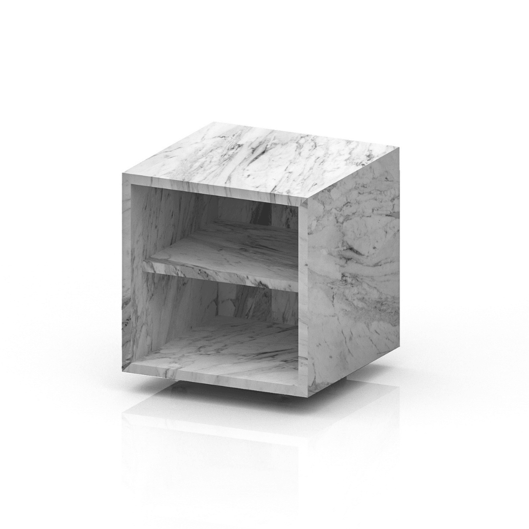 CAVE- Cube-35 × 35 × 40 cm- Volakas