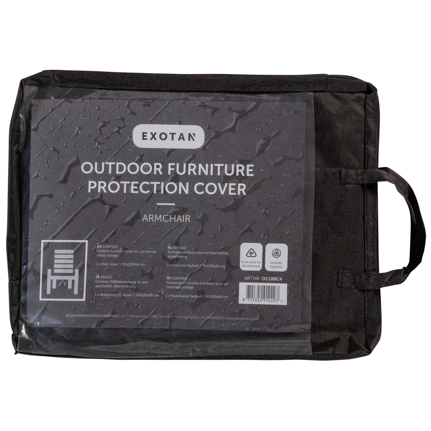 WOOOD accesoriu gradina PROTECTIVE COVER FOR | Pp | Negru | 45x30x14 cm