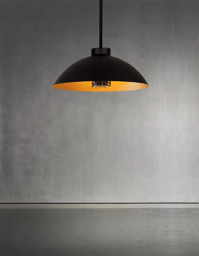 Încălzitor Suspendat de Exterior cu Iluminat Integrat Heatsail DOME Pendant 100 cm, Tehnologie Far-Infrared 3100W, Control Smart App