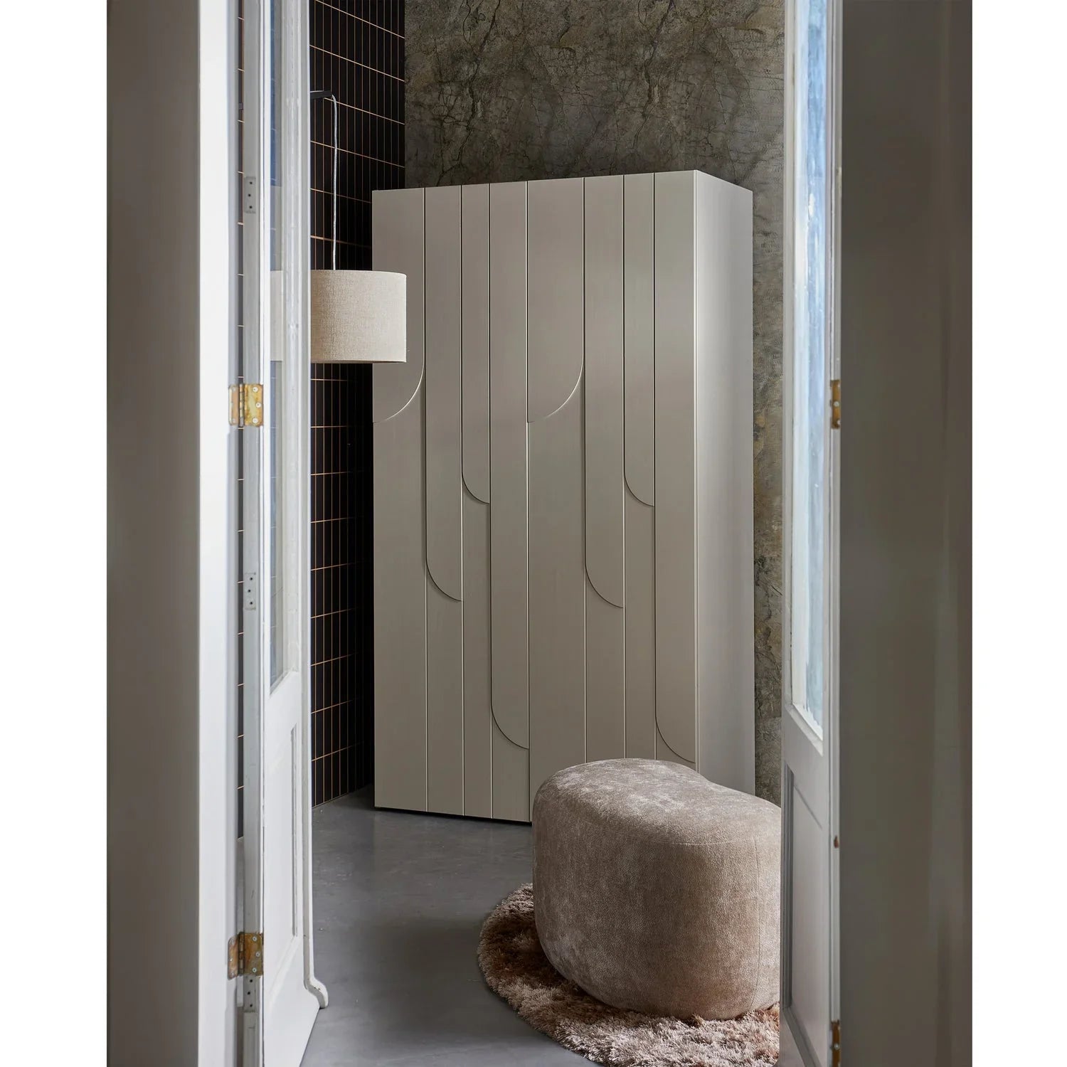 RAIN 2-DRS STORAGE CABINET PINE DUST [fsc]