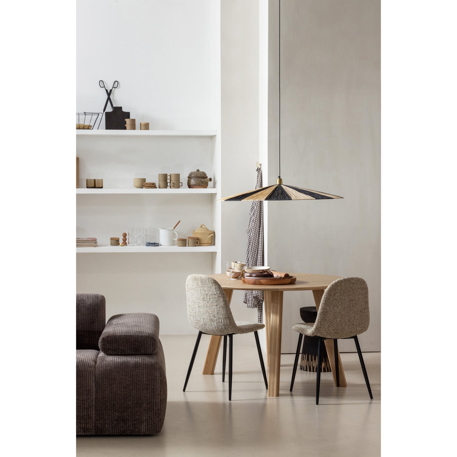 WOOOD picioare masa HAARLEM 4-POSITION | Stejar | Transparant | 73x79x11 cm