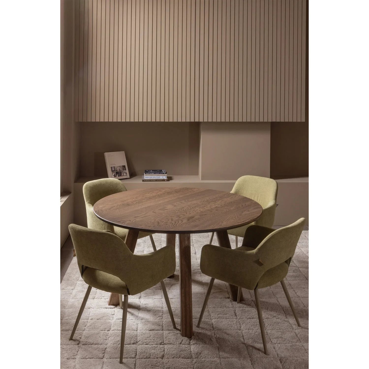 HAARLEM 4-POSITION LEG OAK CASHMERE BROWN SET OF 2 [fsc]