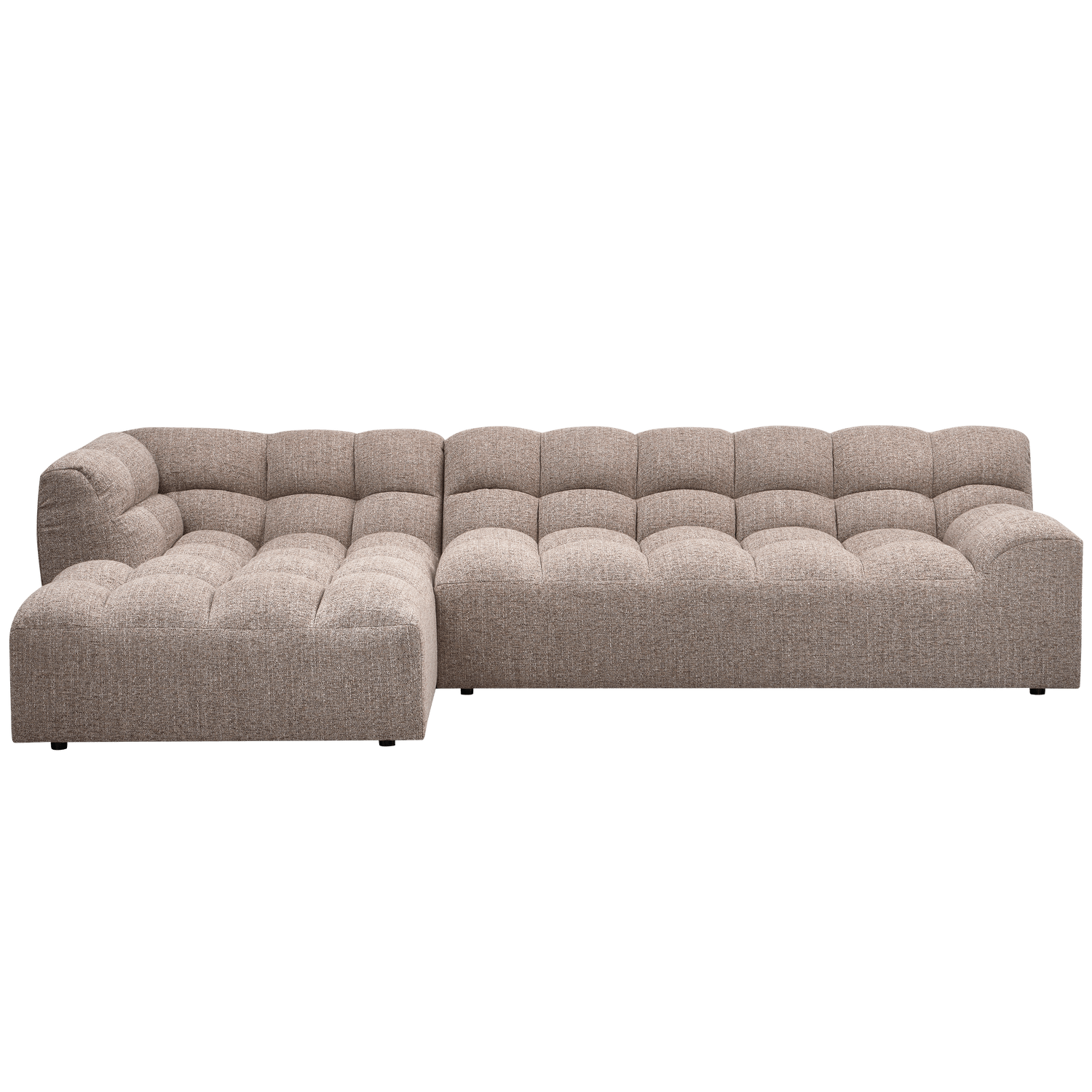 ALLURE CHAISE LONGUE LEFT WOVEN BROWN MELANGE - PARIS14A.RO