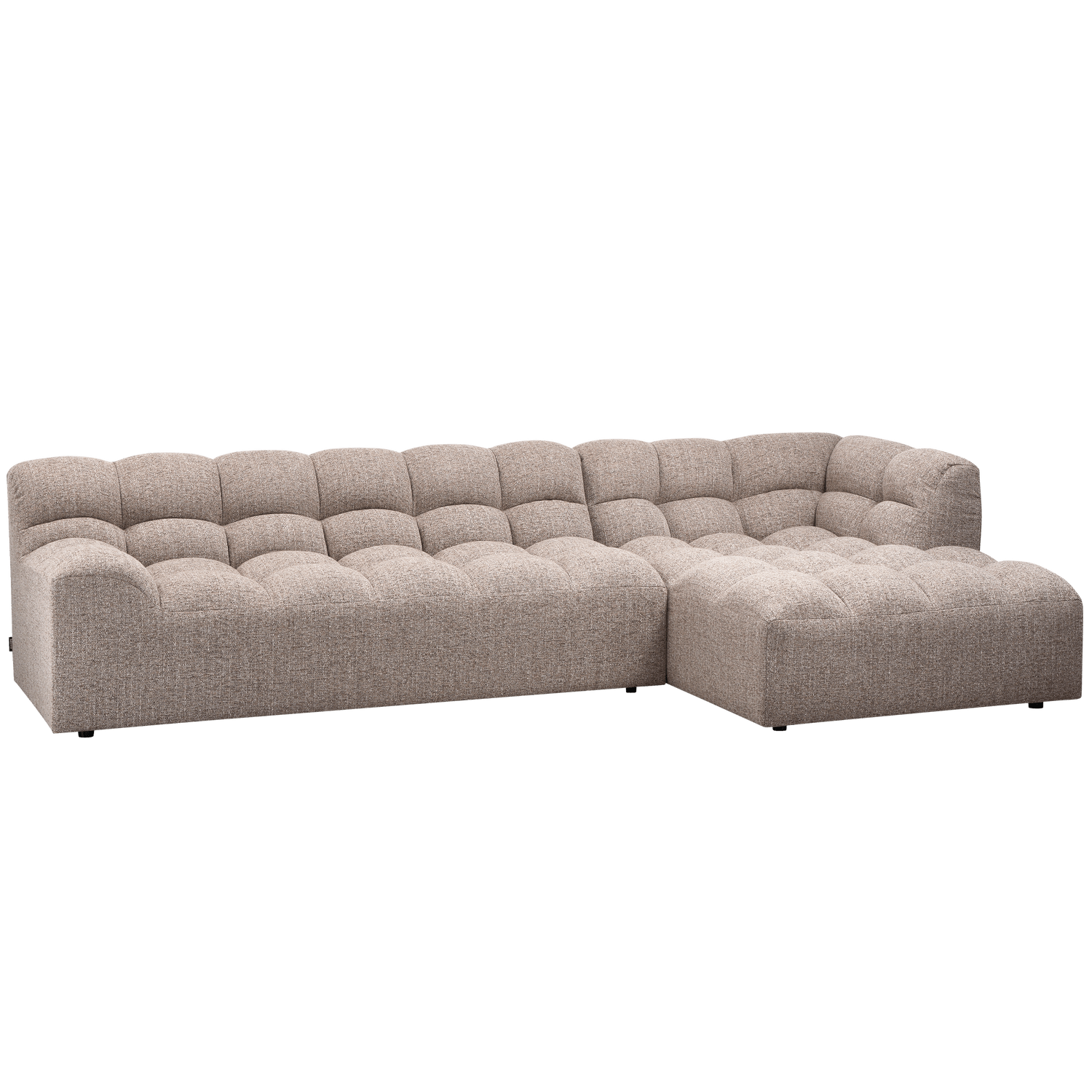 ALLURE CHAISE LONGUE RIGHT WOVEN BROWN MELANGE - PARIS14A.RO