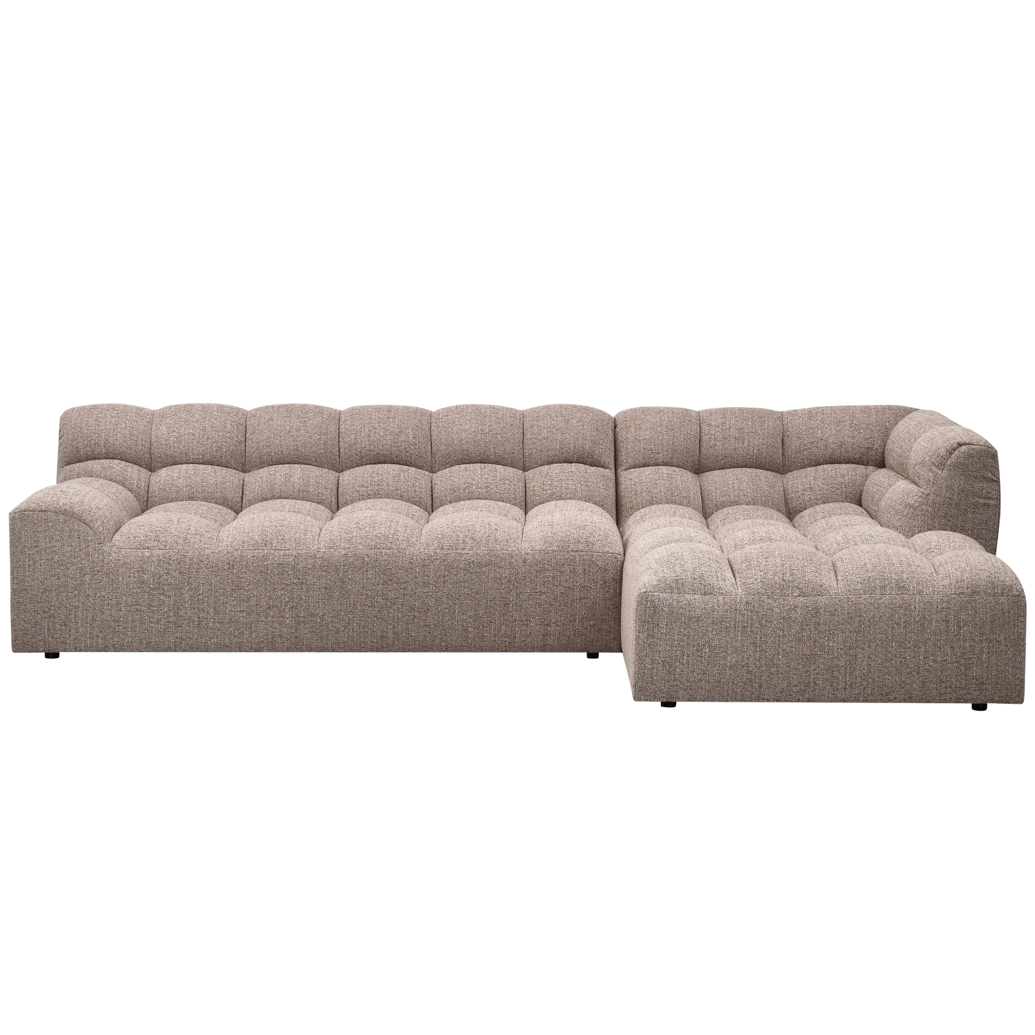 ALLURE CHAISE LONGUE RIGHT WOVEN BROWN MELANGE - PARIS14A.RO