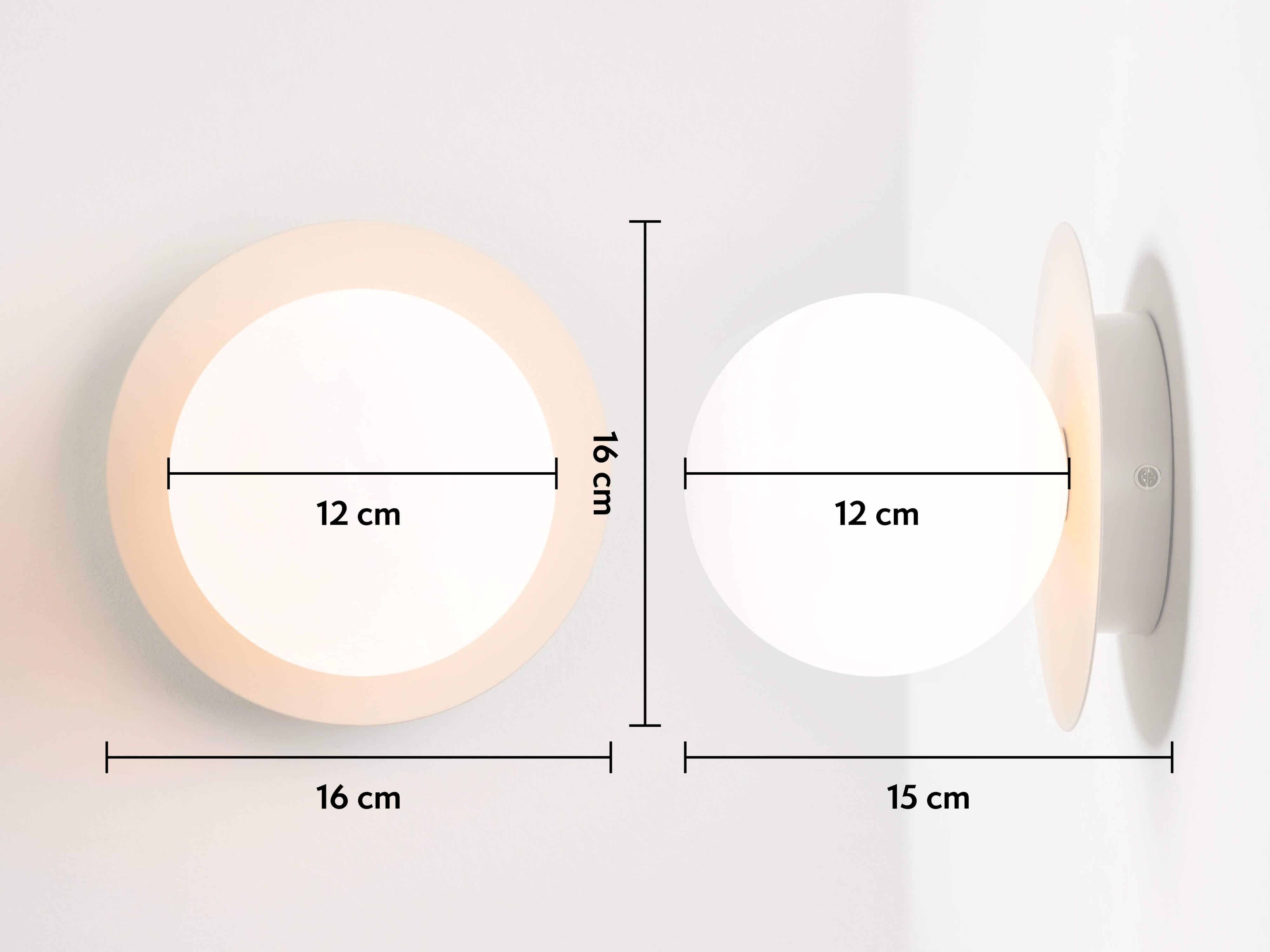 Aplic de perete cu disc opal nisip - PARIS14A.RO